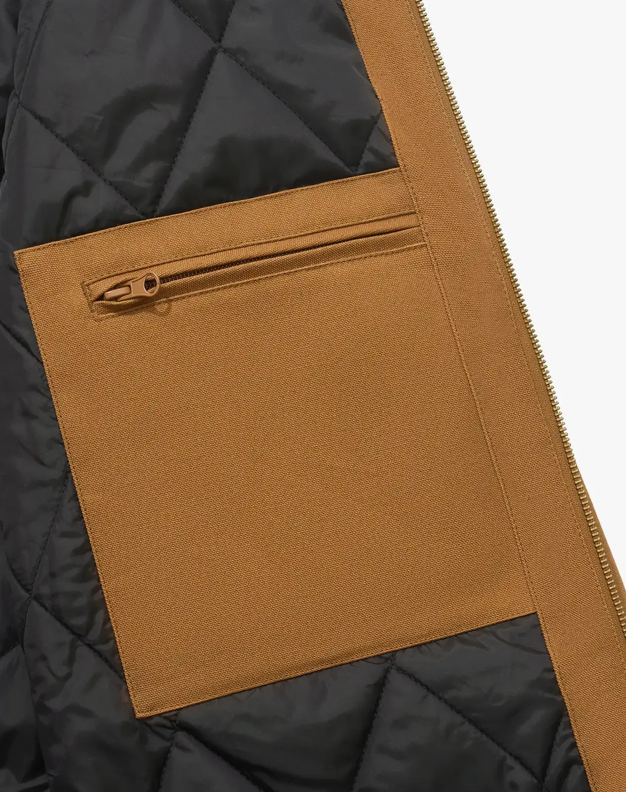 Brown Men's Insulated Canvas Hooded Work Jacket for GZ25MCP image 5