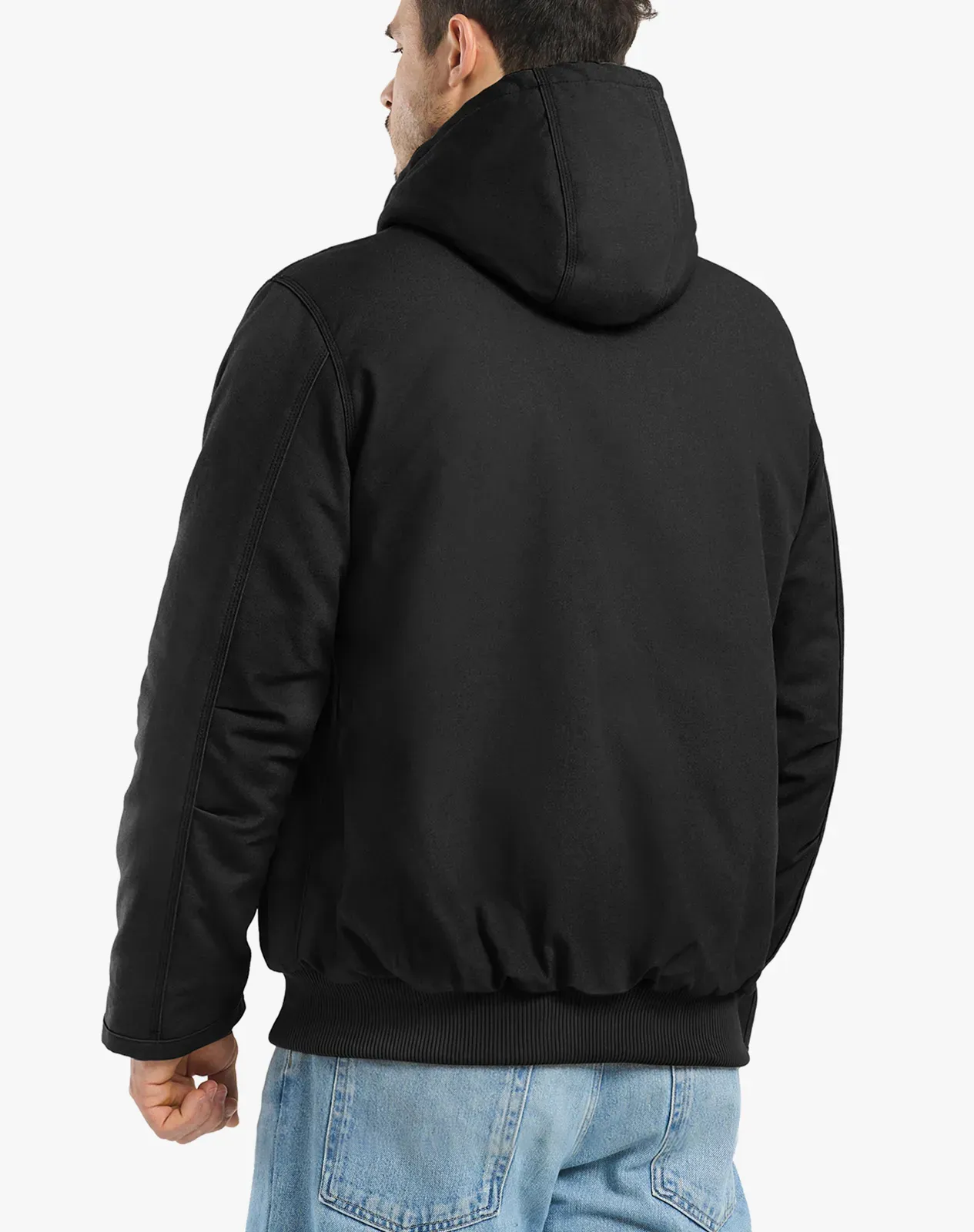 Men's Insulated Canvas Hooded Work Jacket for GZ25MCP image 2
