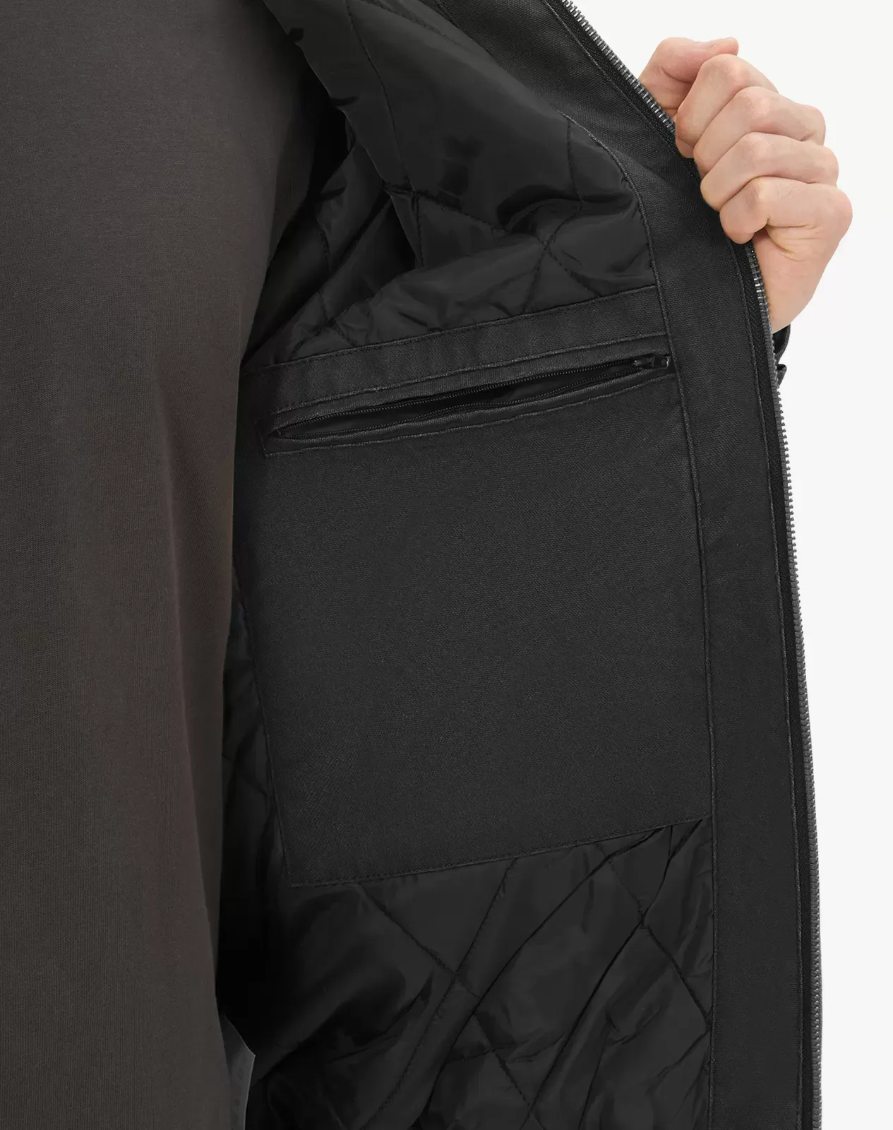 Men's Insulated Canvas Hooded Work Jacket for GZ25MCP image 5
