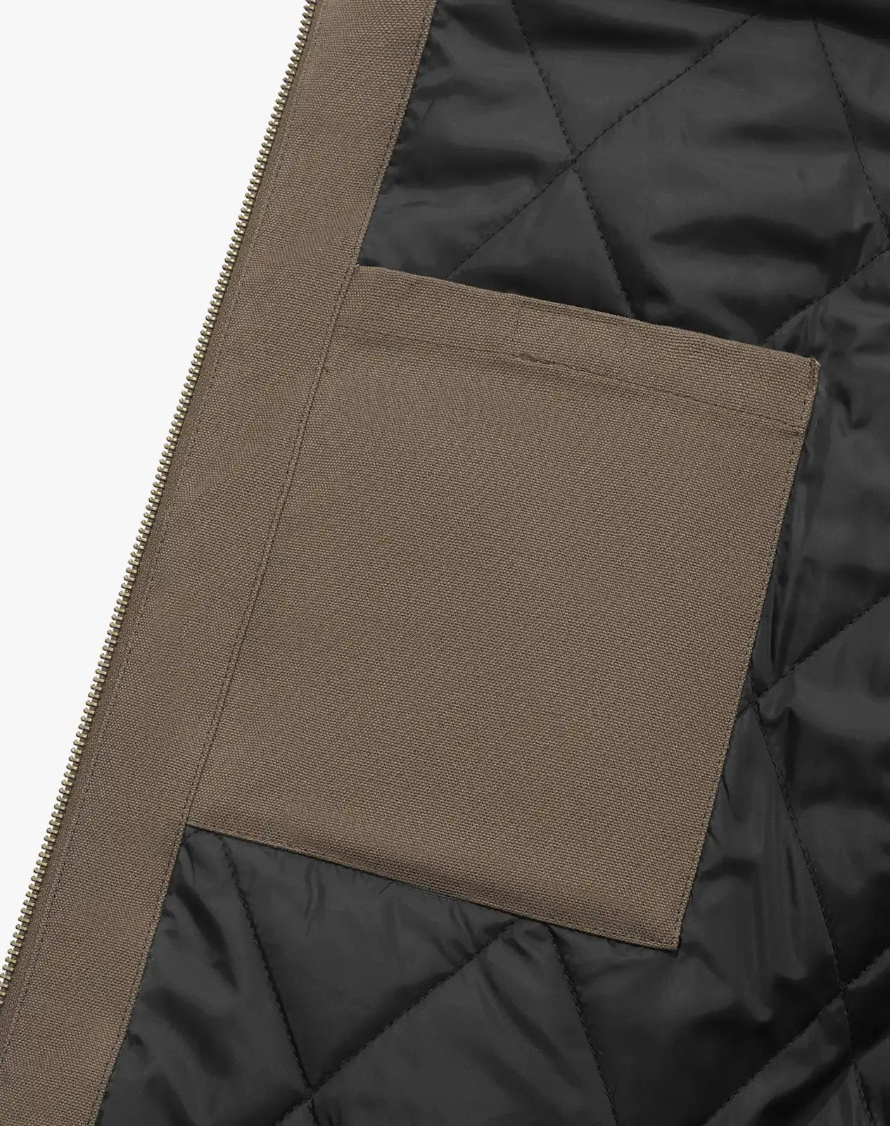 Khaki Men's Insulated Canvas Hooded Work Jacket for GZ25MCP image 4