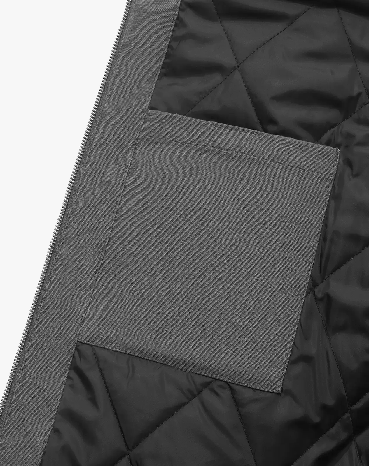 Grey Men's Insulated Canvas Hooded Work Jacket for GZ25MCP image 4