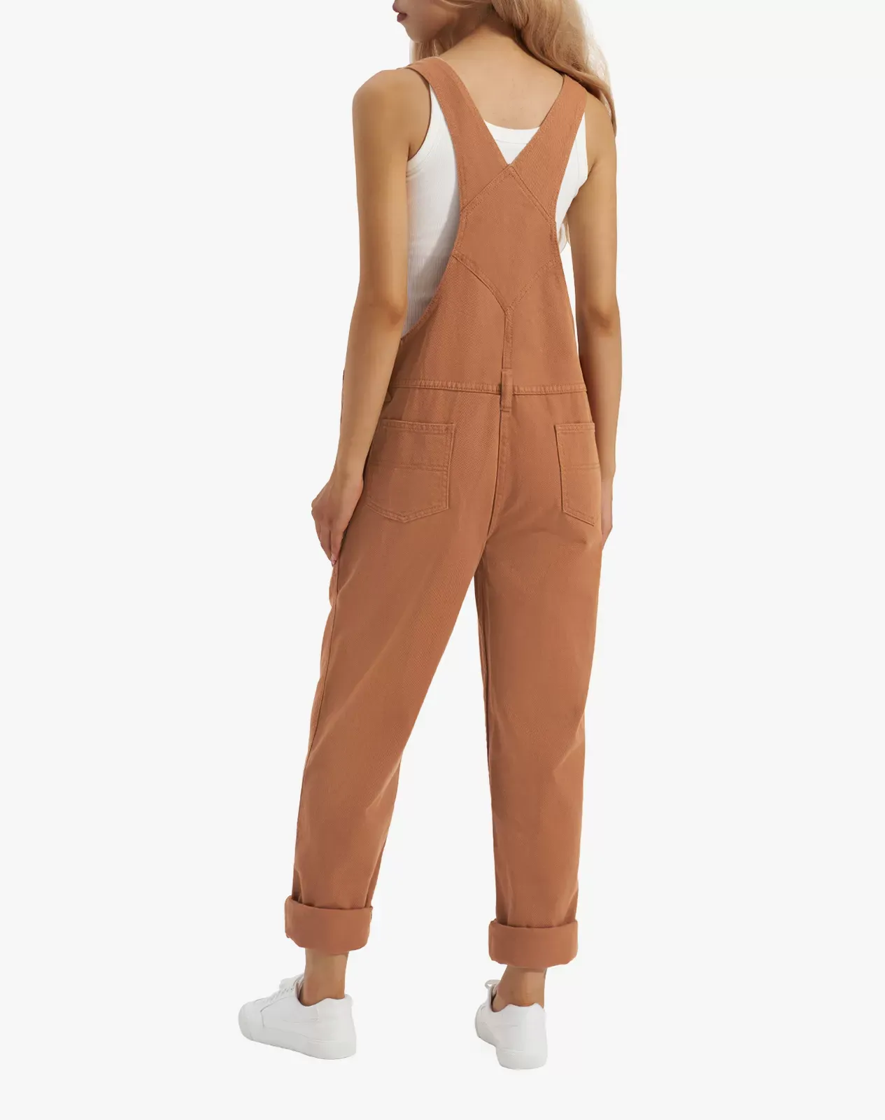 Camel Women's Relaxed Fit Denim Bib Overall for GZ29WCP image 2