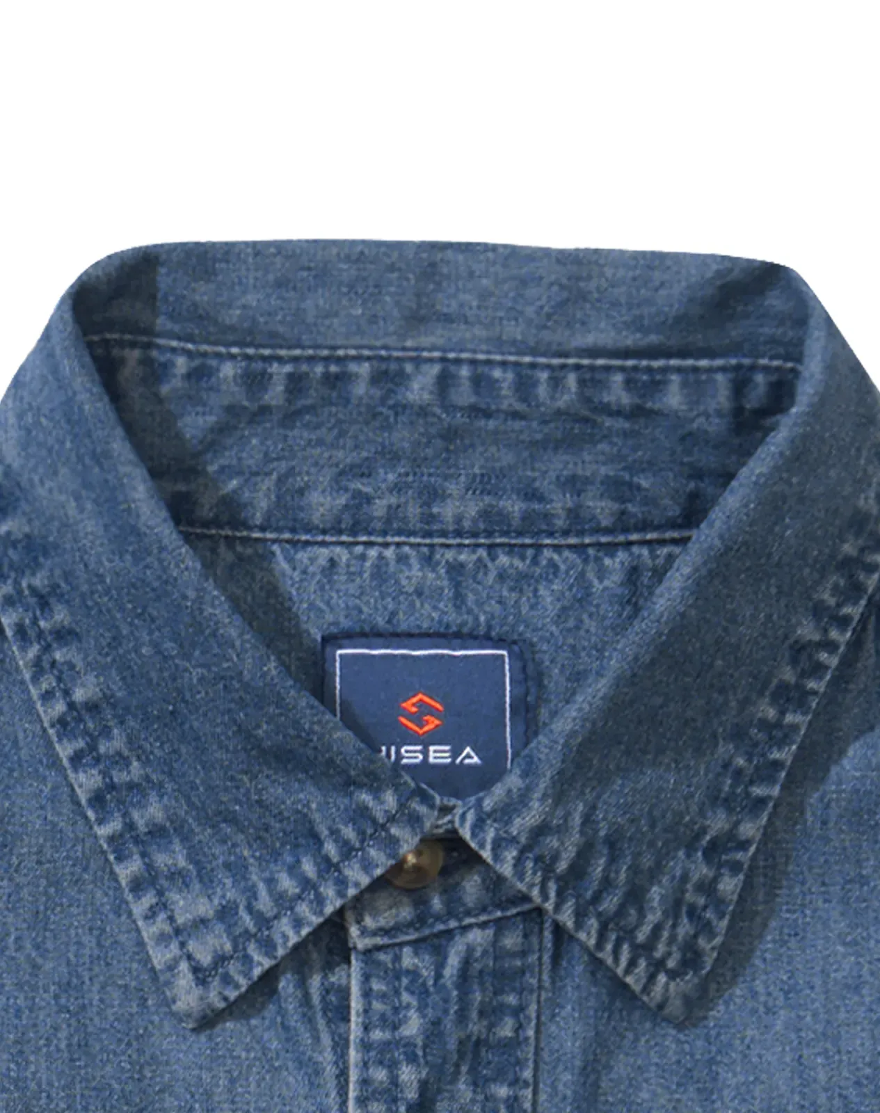 Men's Regular Fit Denim Button-Up Shirt for GZ34MCP image 3