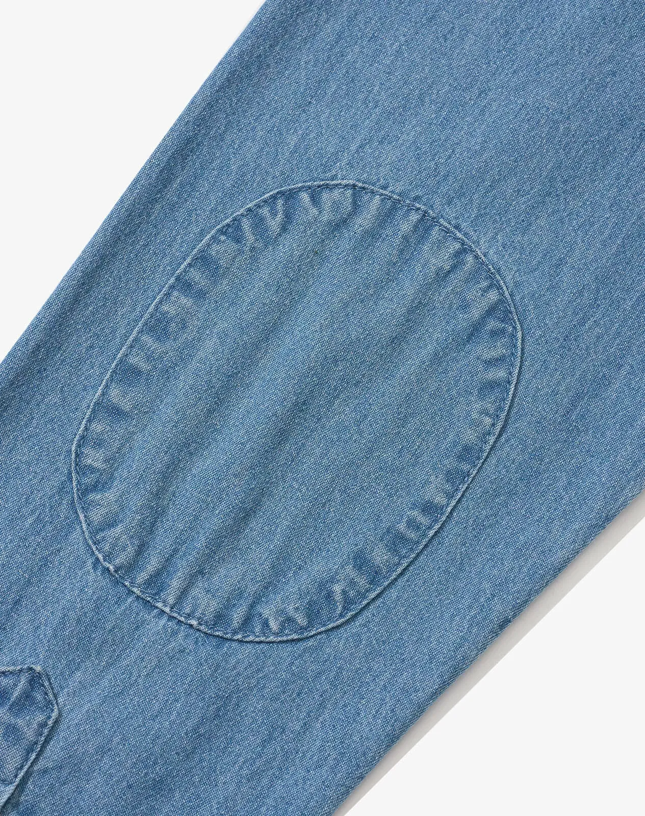 Stone washed blue Men's Regular Fit Denim Button-Up Shirt for GZ34MCP image 2