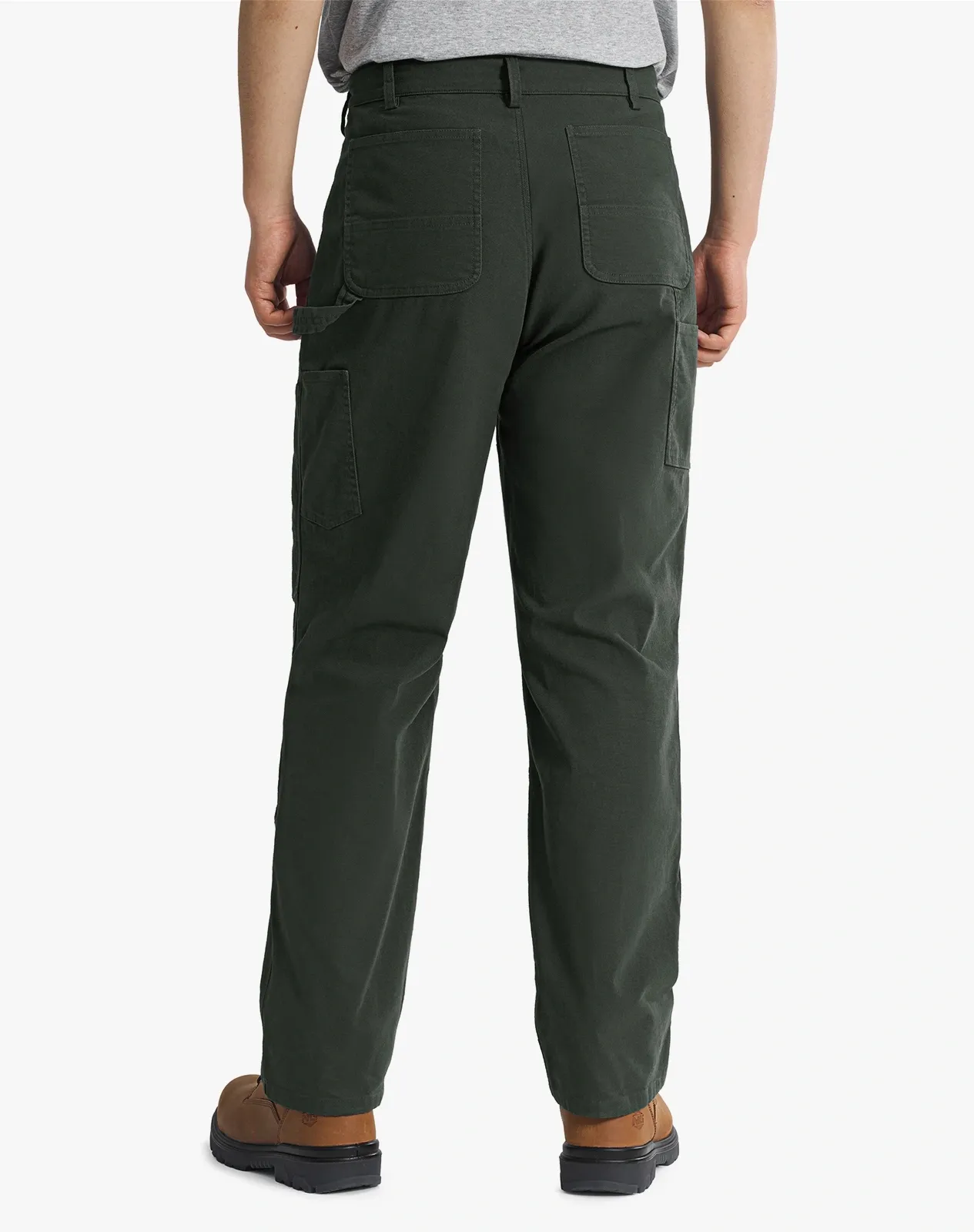 Green Men's Cotton Multi-Pocket Work Pants for GZ35MCP image 3