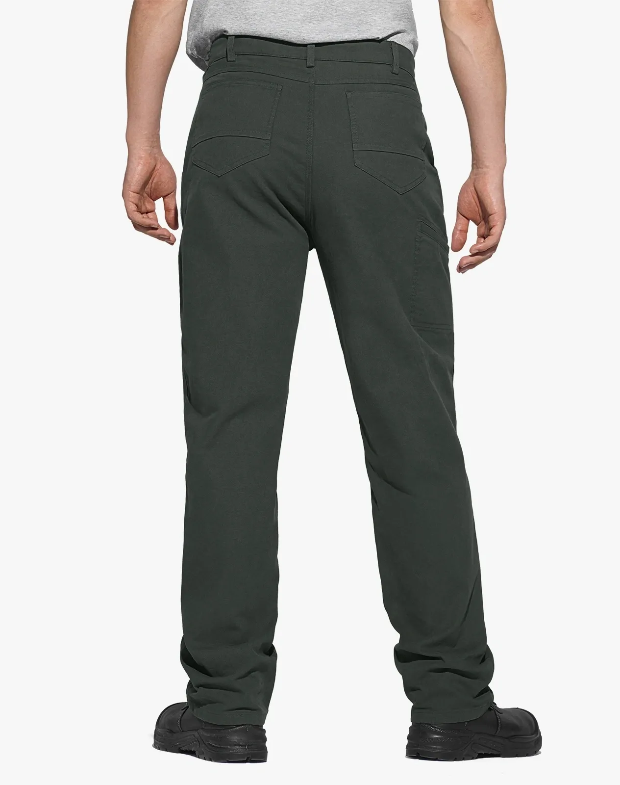 Green Men's Basic Cotton Work Pants for GZ36MCP image 3
