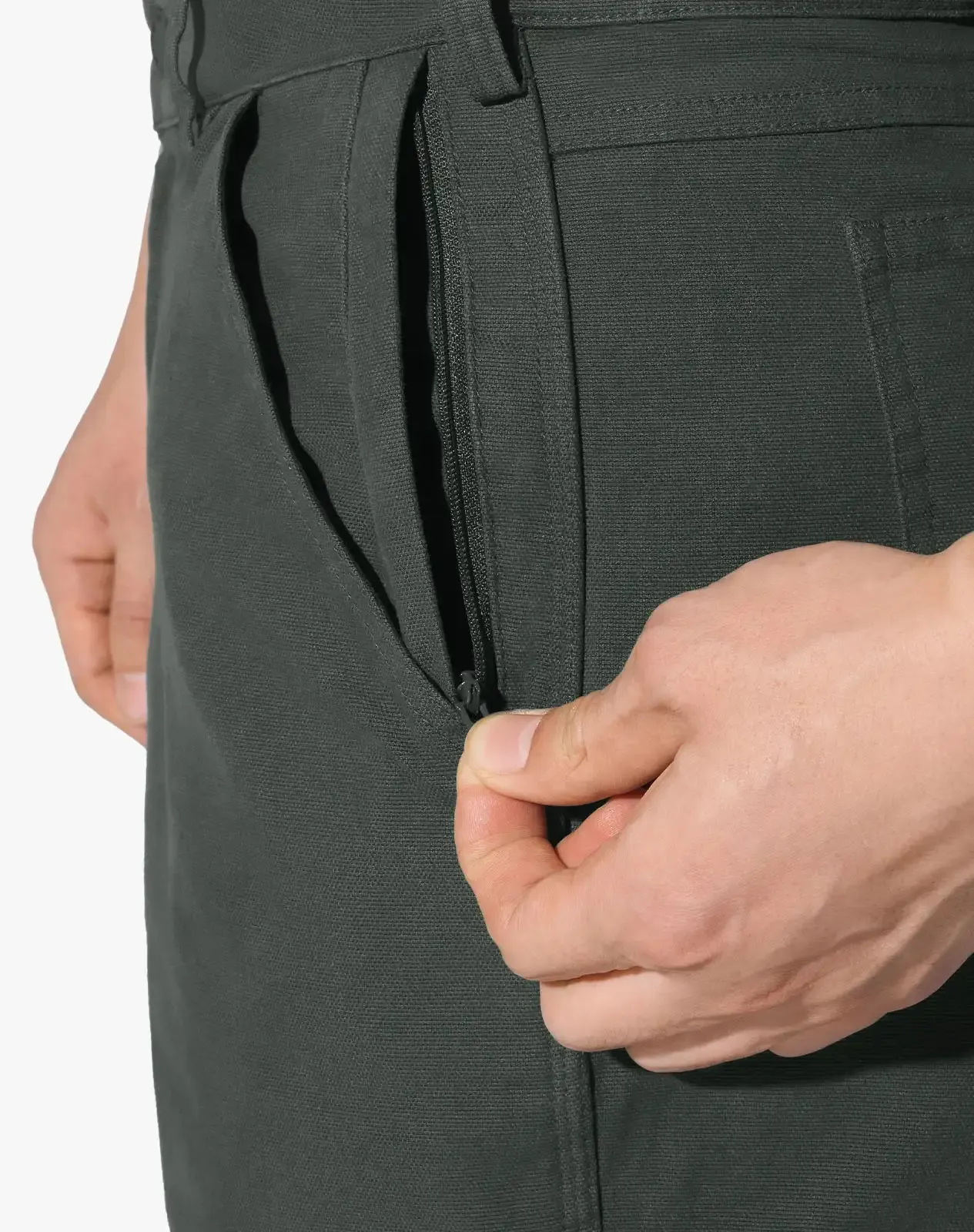 Green Men's Basic Cotton Work Pants for GZ36MCP image 6