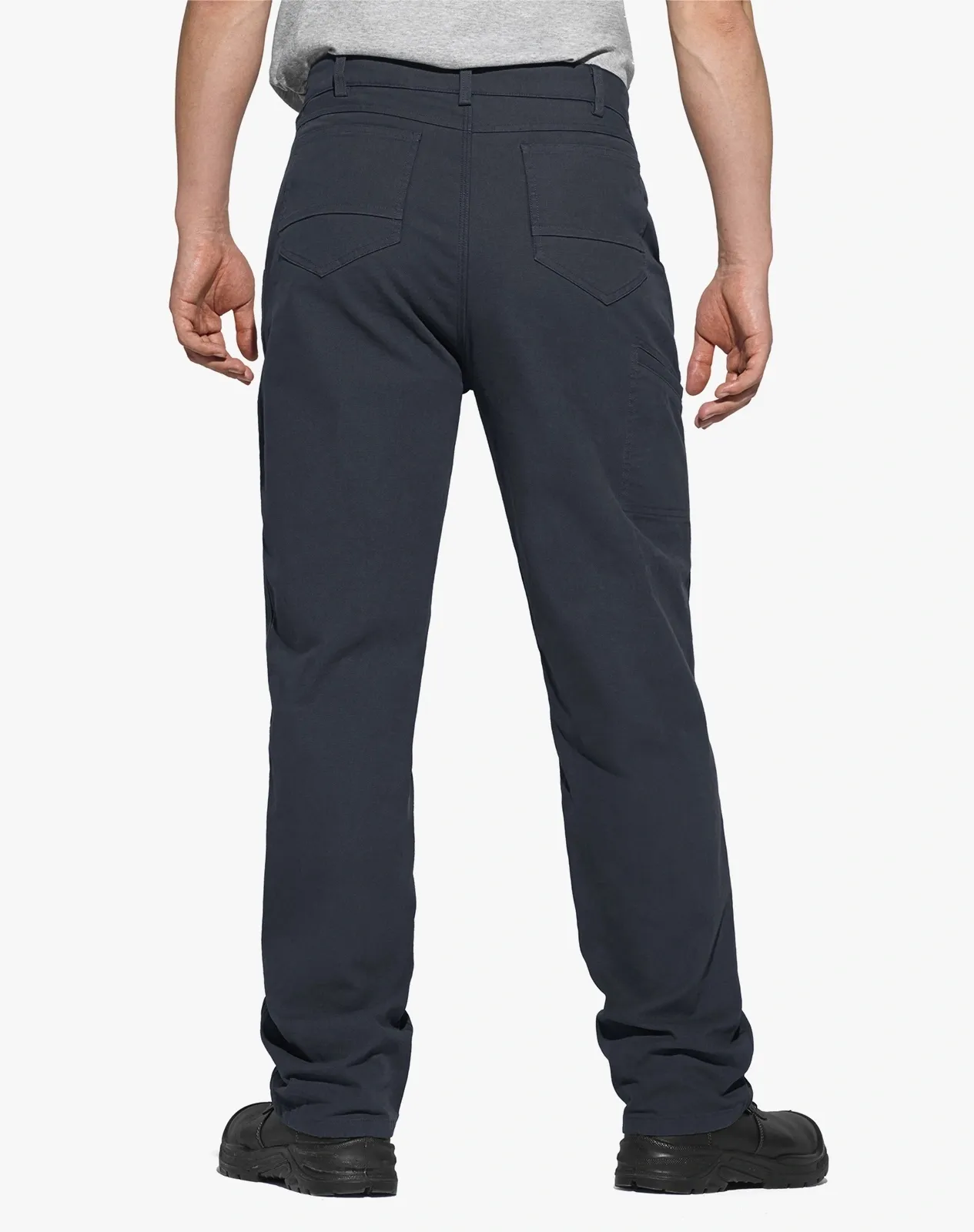 Grey Men's Basic Cotton Work Pants for GZ36MCP image 2