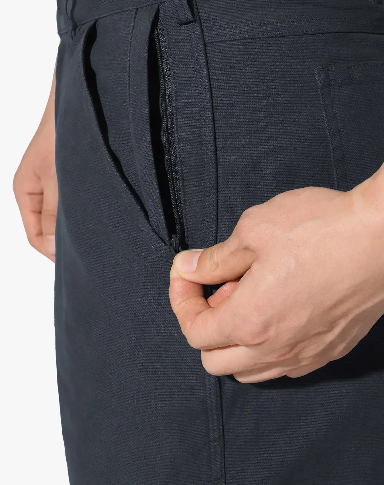 Grey Men's Basic Cotton Work Pants for GZ36MCP image 4