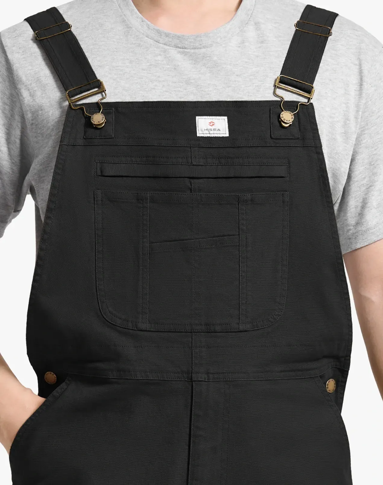 Men's Stretch Canvas Bib Overalls for GZ37MCP image 4