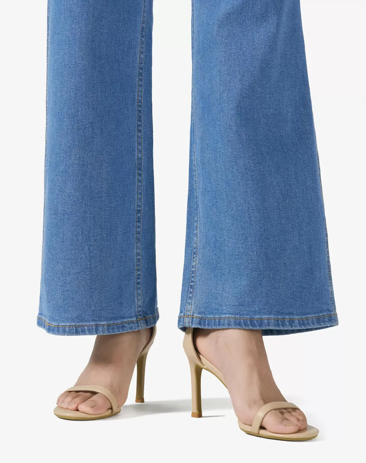 Women's Wide-Leg Denim Overalls for GZ41WCP image 5