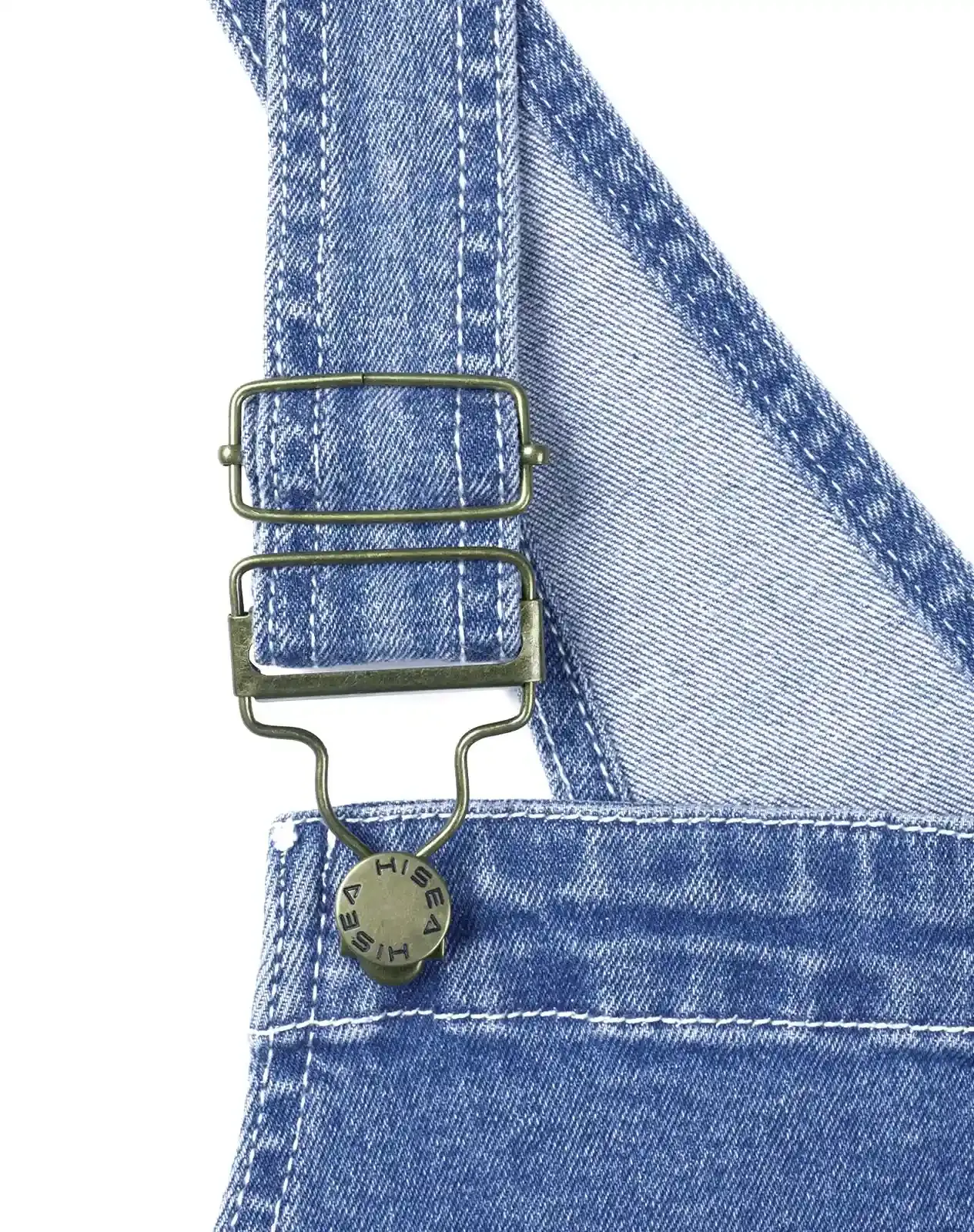 Navy Men's Casual Denim Bib Overalls for GZ43MCP image 6