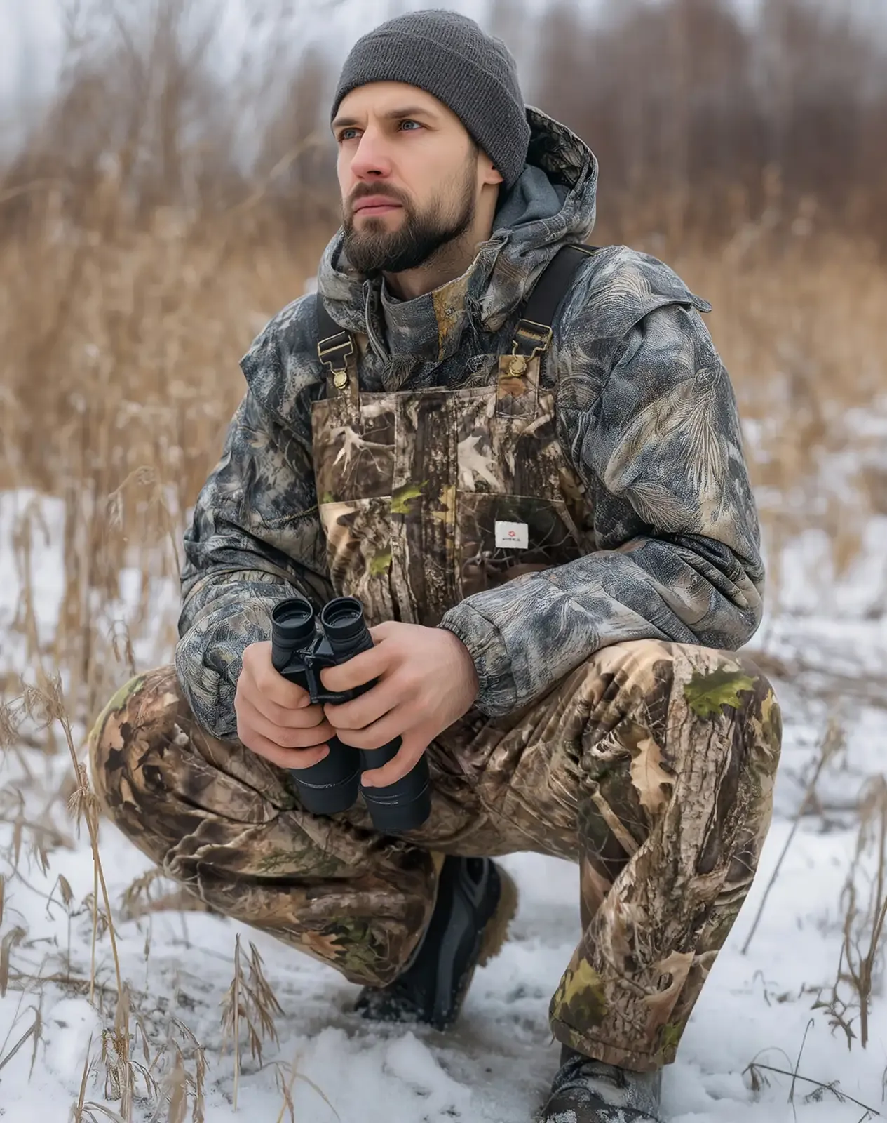 Camouflage Men's Insulated Camo Hunting Bibs & Overalls for GZ48MCP image 6