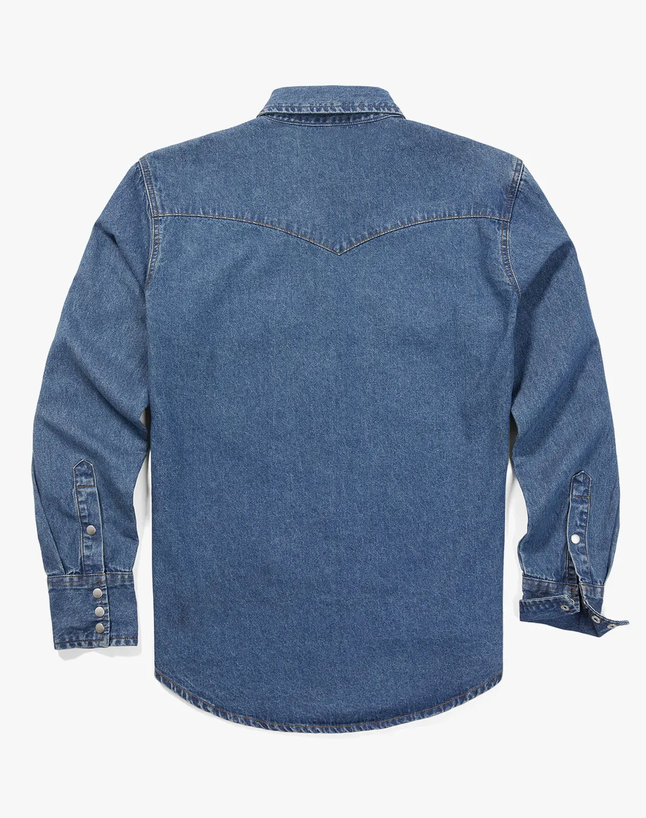 Blue 1 Men‘s Cotton Long Sleeve Regular Fit Work Shirt for GZ51MCP image 4