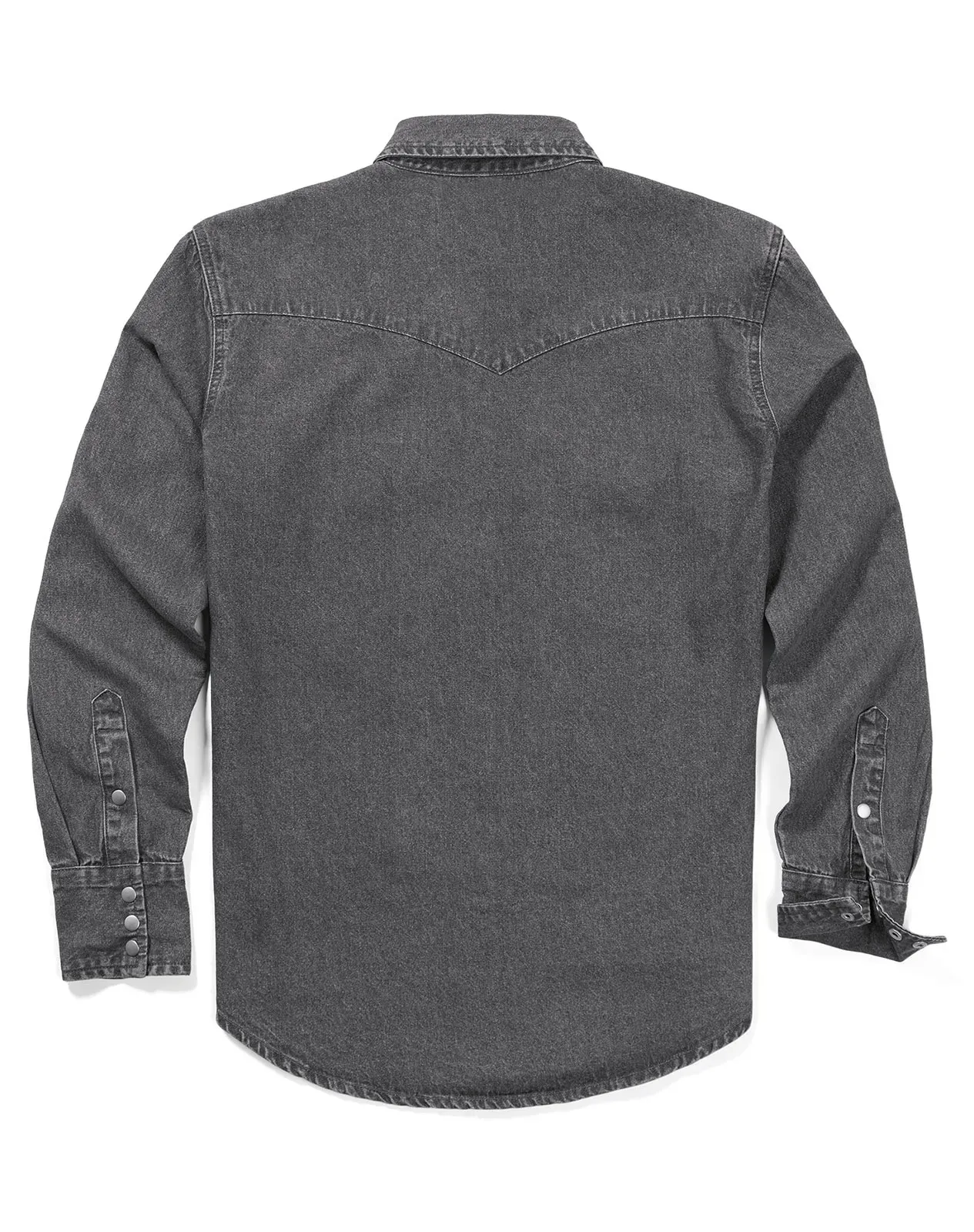 Grey Men‘s Cotton Long Sleeve Regular Fit Work Shirt for GZ51MCP image 4