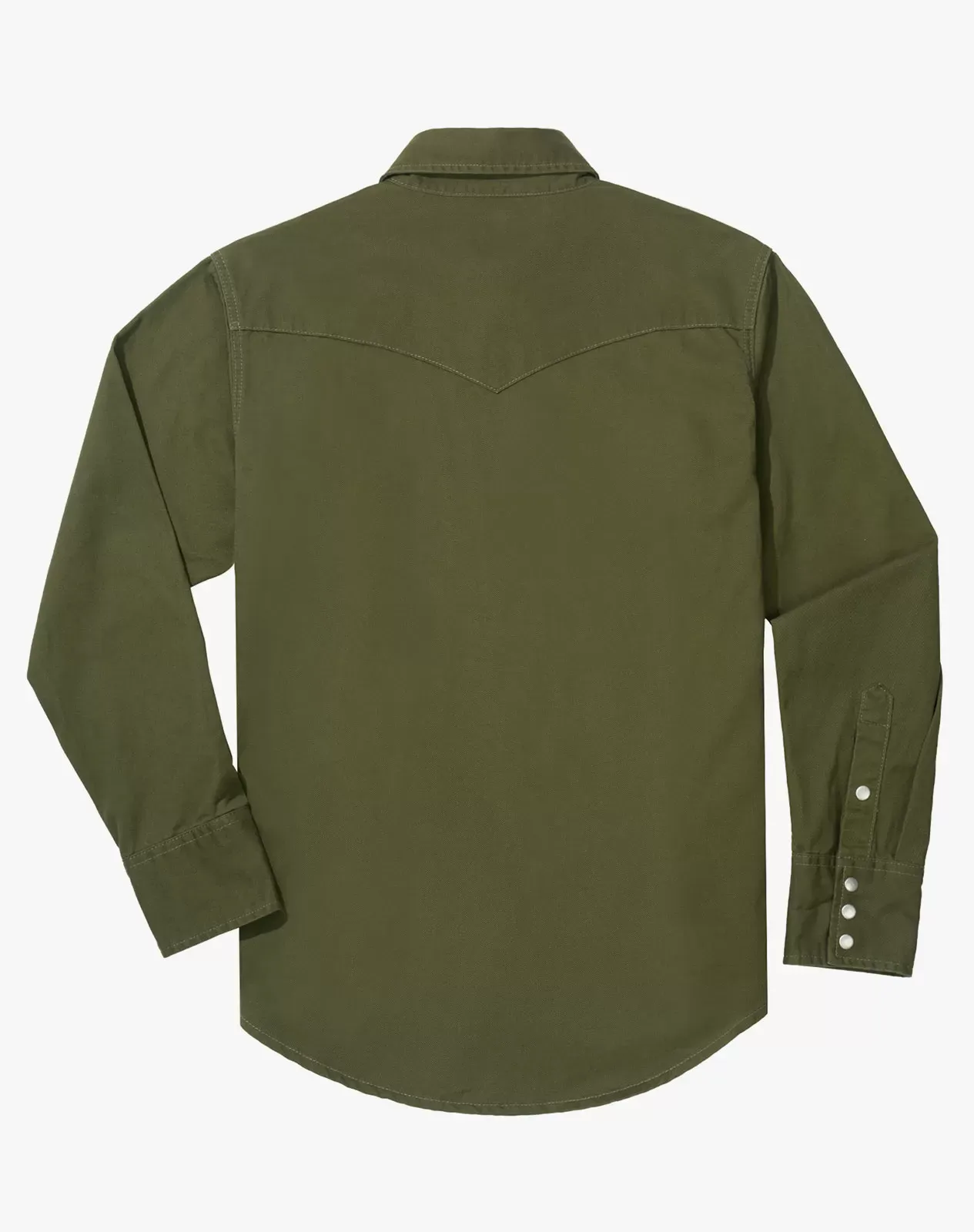 Green Men's Cotton Long Sleeve Regular Fit Work Shirt for GZ51MCP image 3