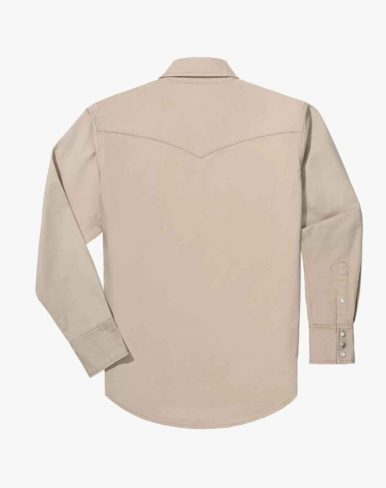Wheat Men's Cotton Long Sleeve Regular Fit Work Shirt for GZ51MCP image 3