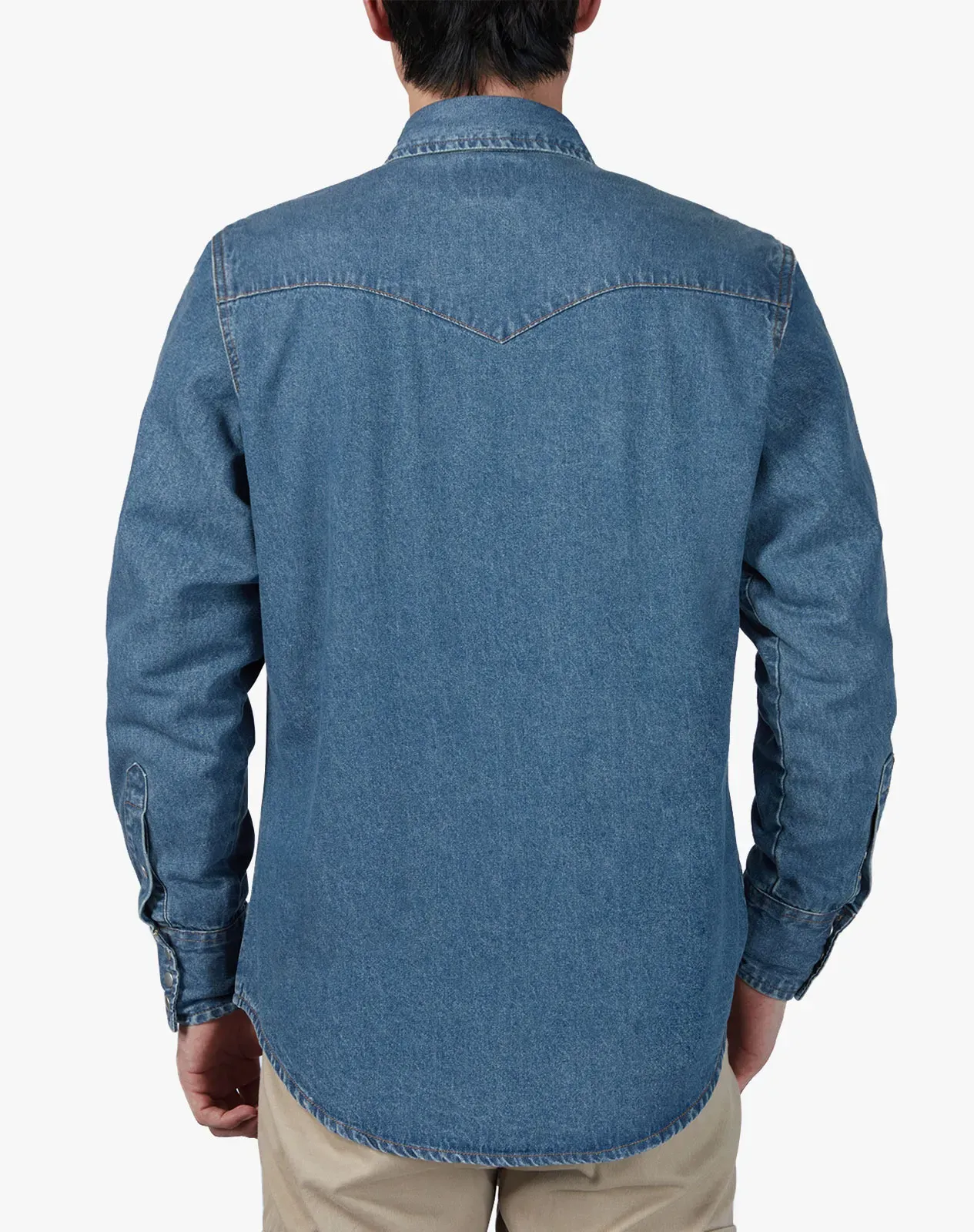 Men‘s Cotton Long Sleeve Regular Fit Work Shirt for GZ51MCP image 2