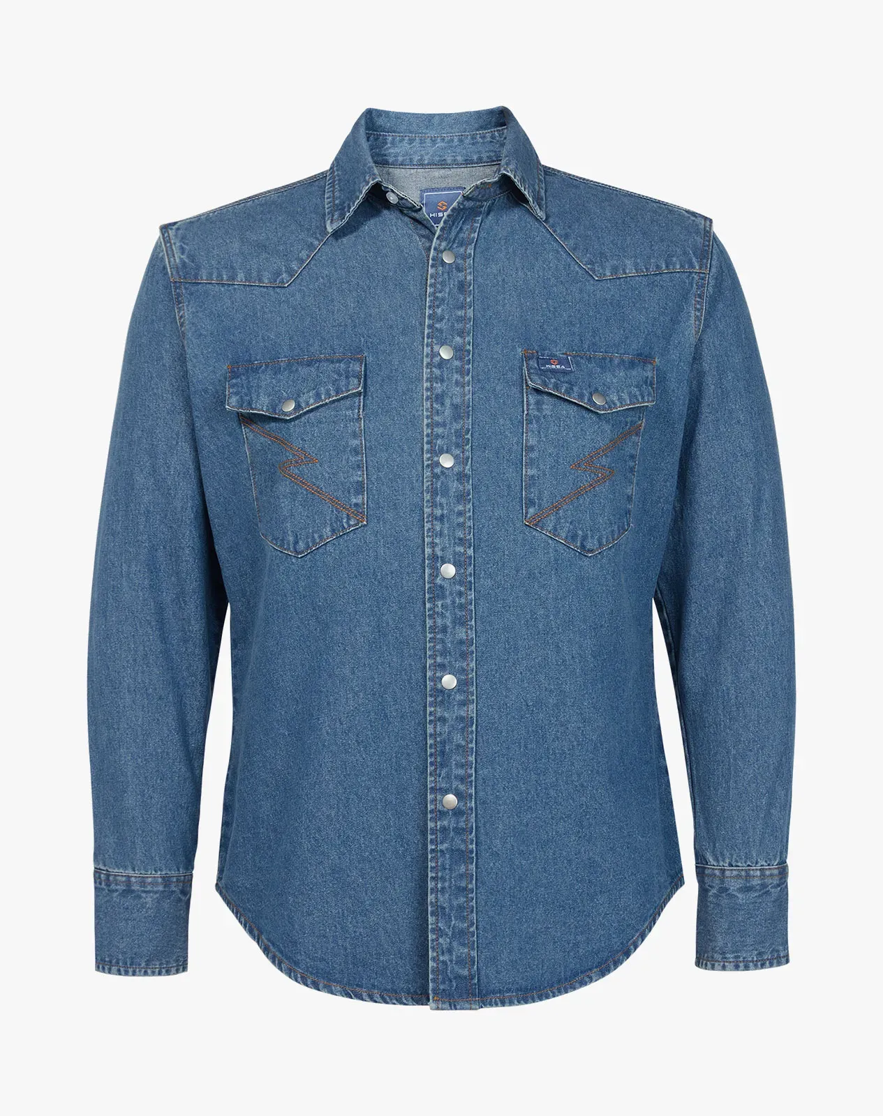 Men‘s Cotton Long Sleeve Regular Fit Work Shirt for GZ51MCP image 5
