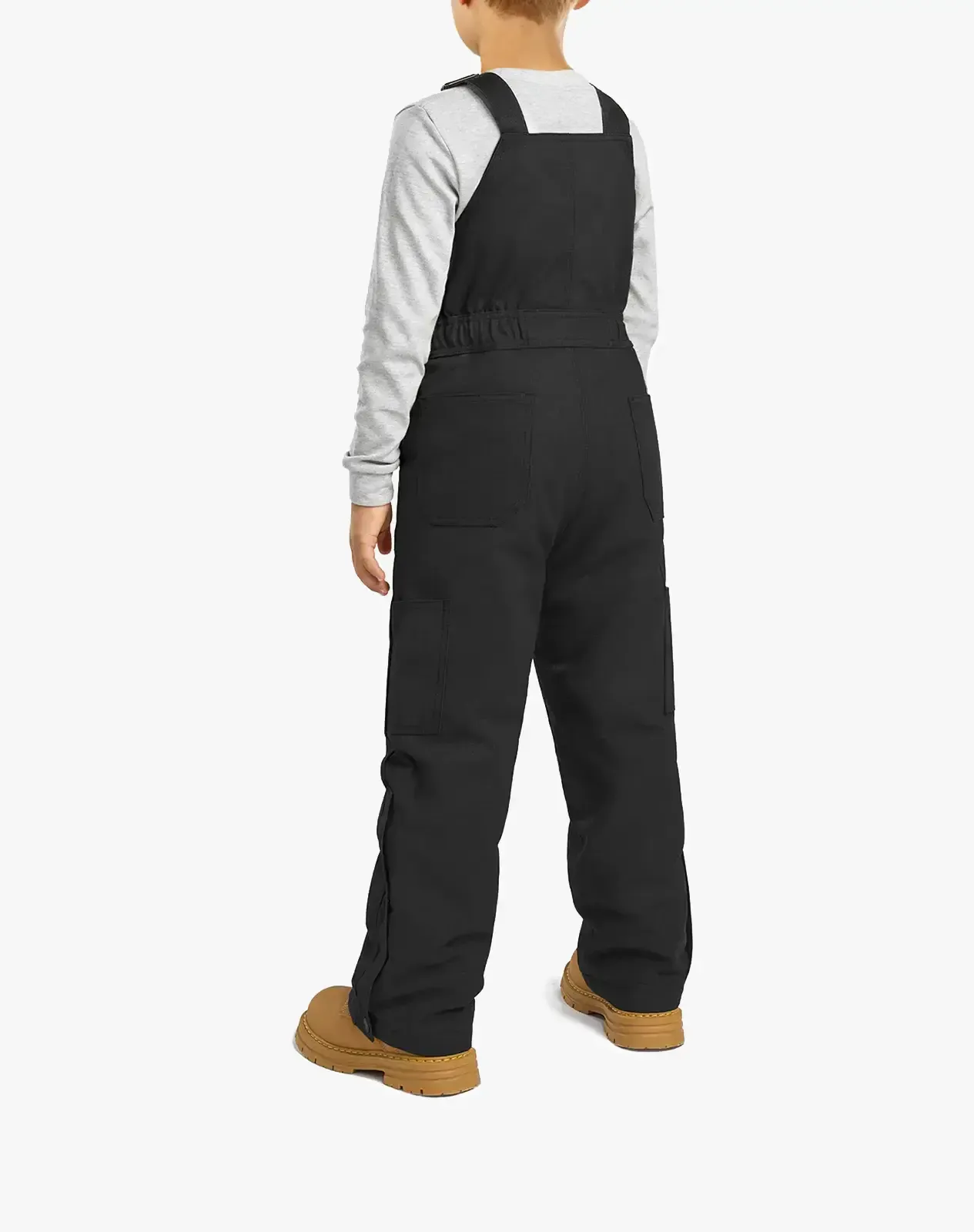 Black Kids' Bib Warm Overall for GZ52KCP image 3