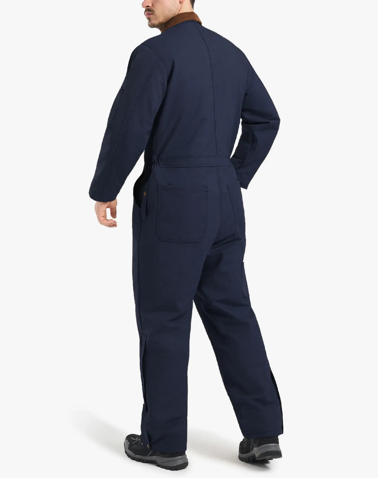 Navy Men's Insulated Fleece-Lined Work Coveralls | HISEA