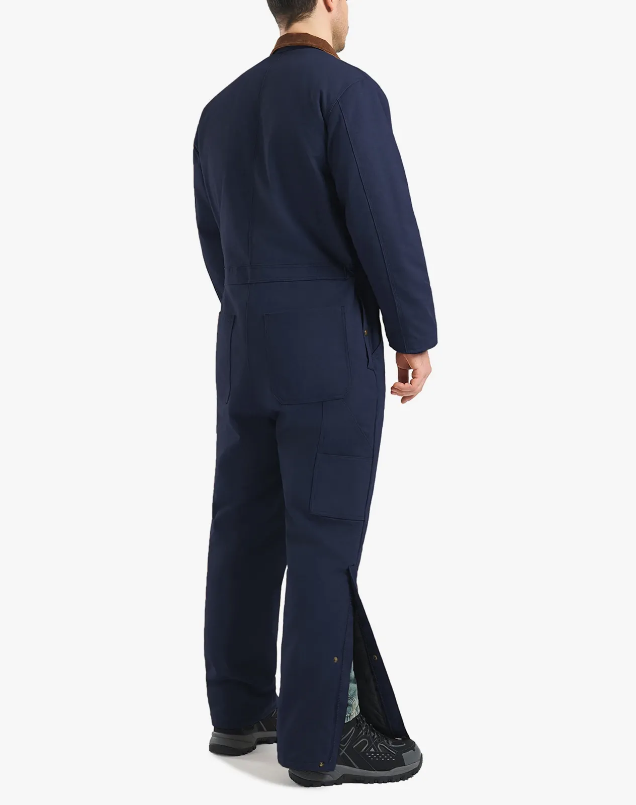 Navy Men's Insulated Fleece-Lined Work Coveralls | HISEA