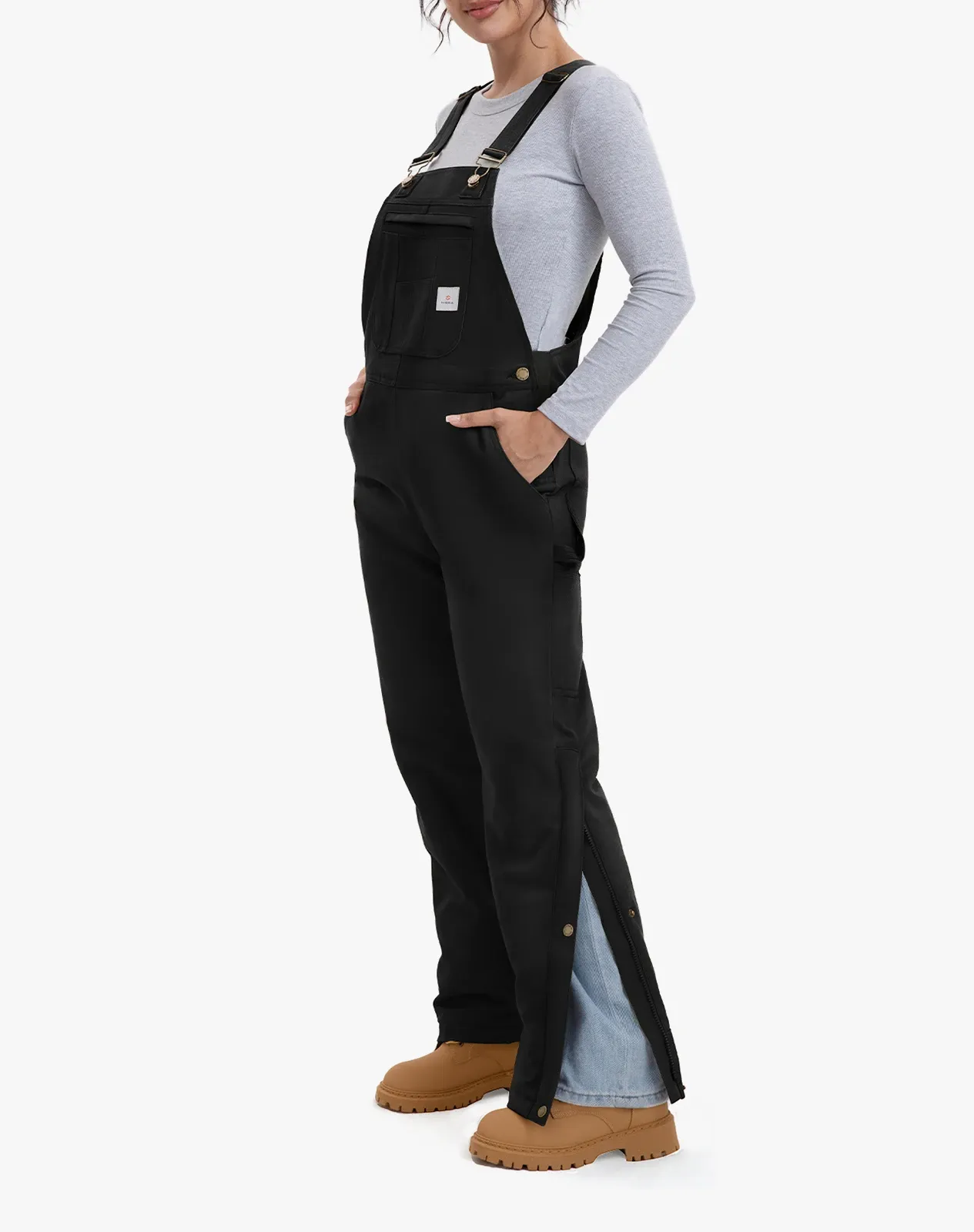 Women's Insulated Bib Overalls for GZ56WCP image 3