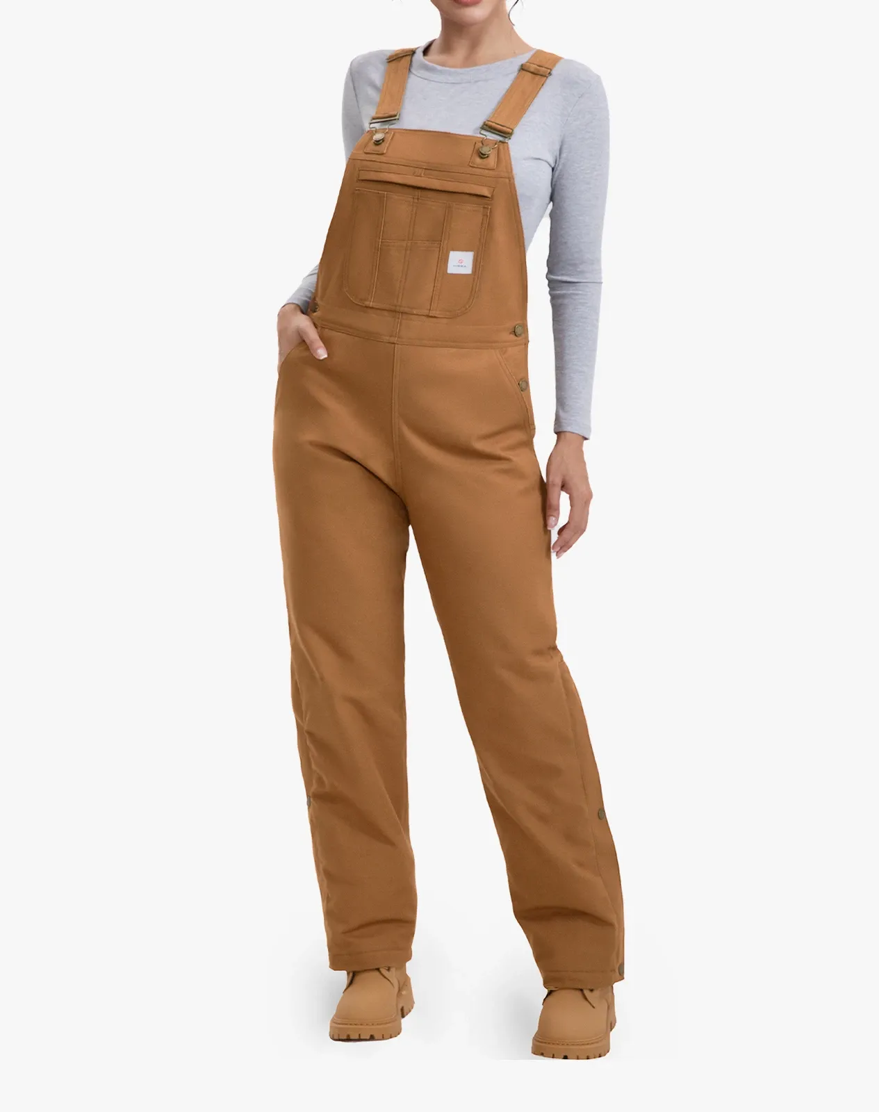 Brown Women's Insulated Bibs & Overalls for GZ56WCP image 1