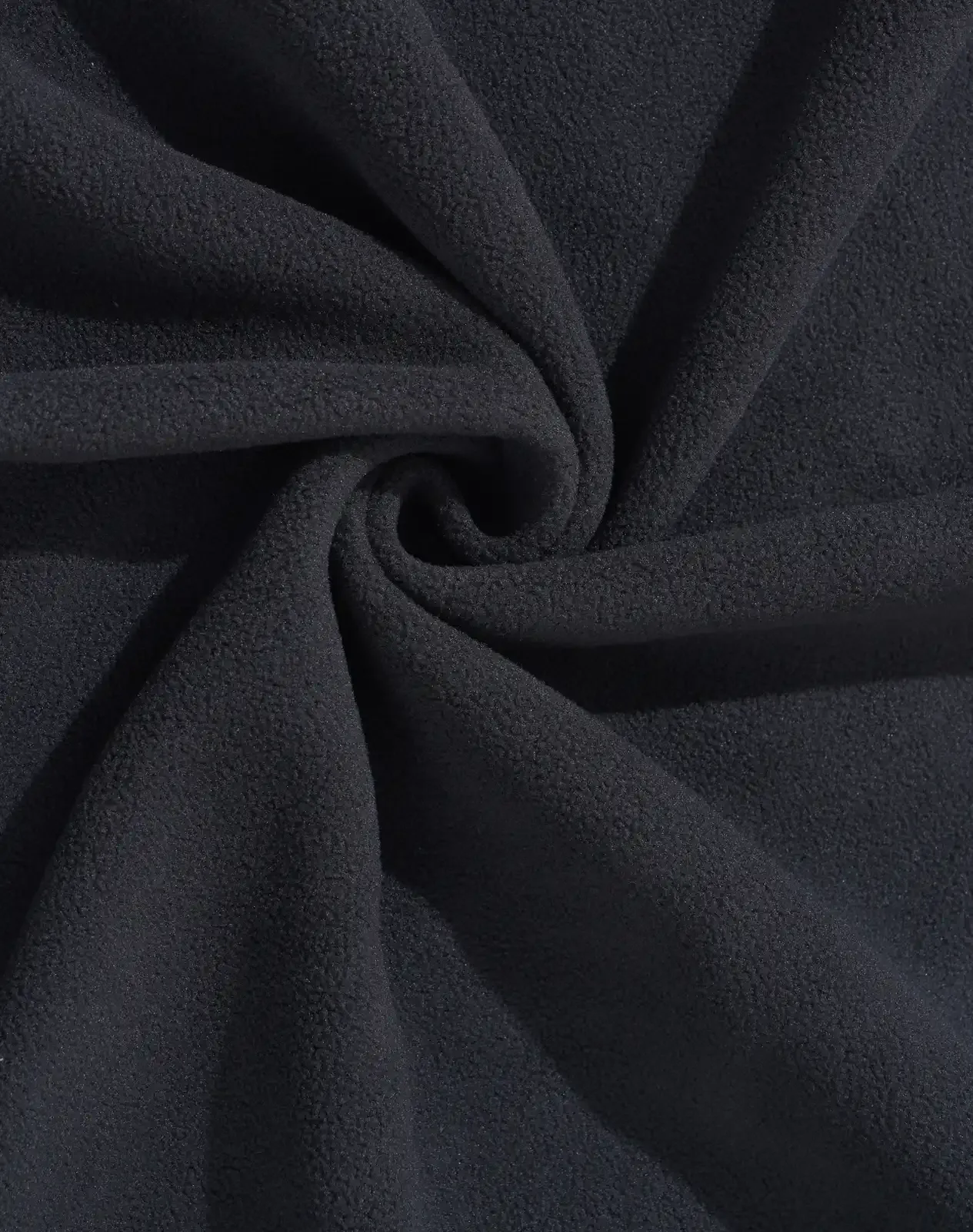 Black Men's Fleece-Lined Quarter-Zip Hoodie for GZ58MCP image 5