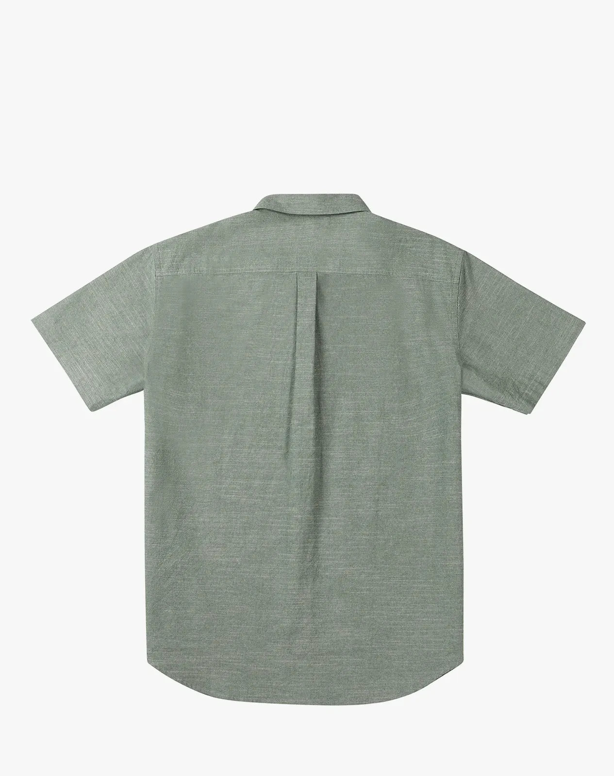 Green Men's Cotton Short Sleeve Regular Fit Work Shirt for GZ63MCP image 5