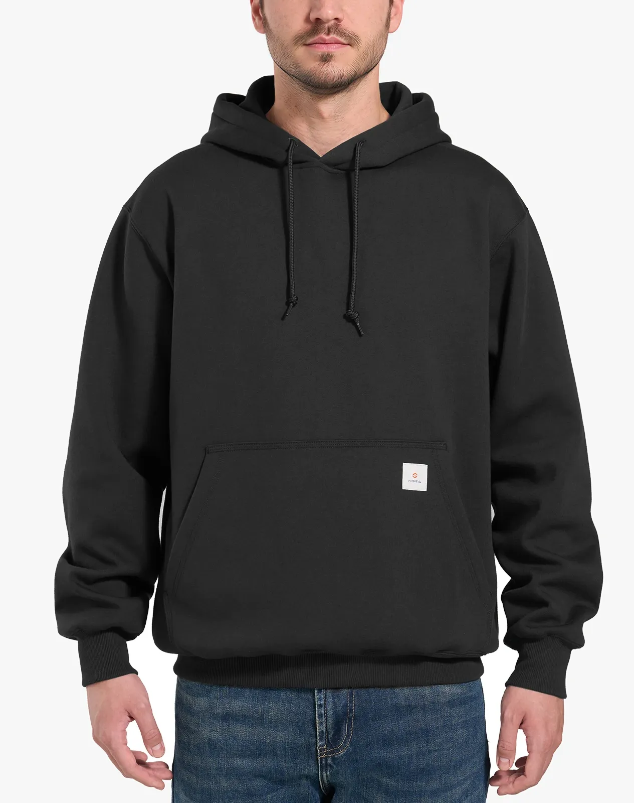Black Men's Insulated Hooded Pullover Sweatshirt for GZ70MCP image 1