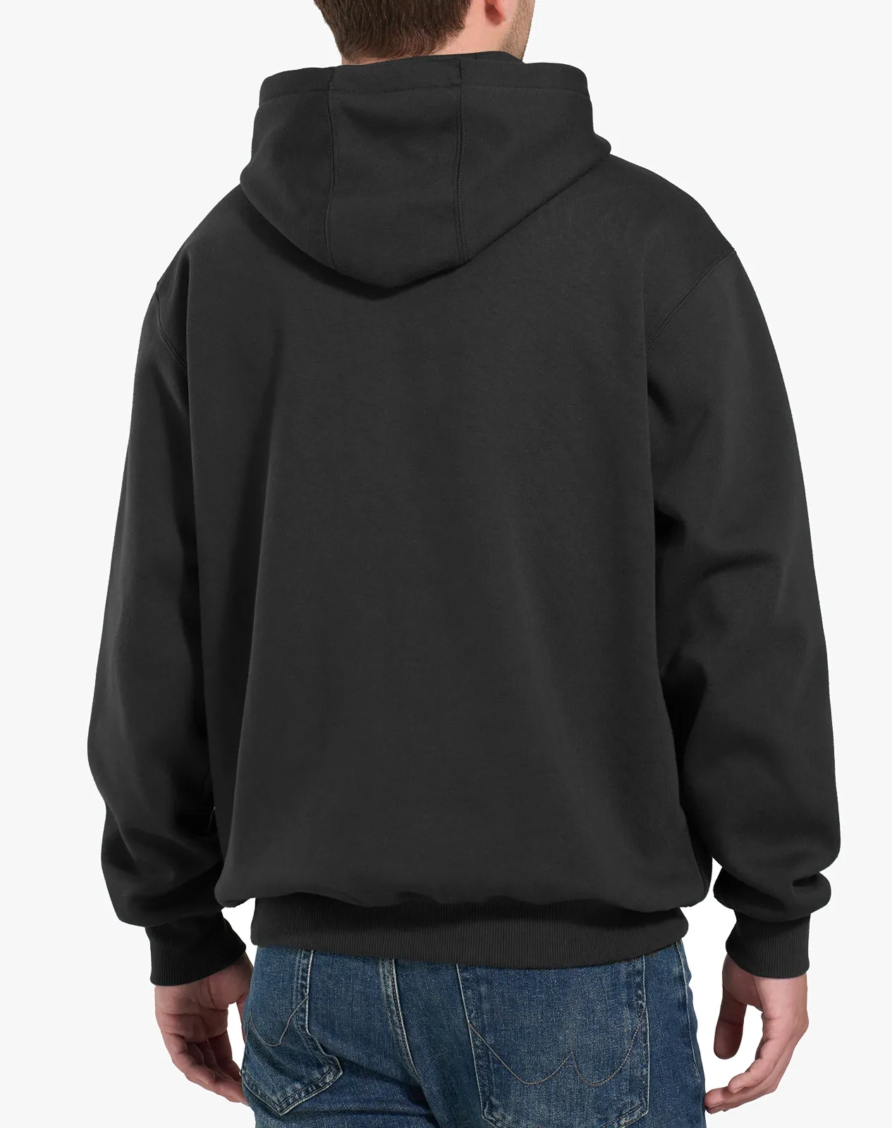 Black Men's Insulated Hooded Pullover Sweatshirt for GZ70MCP image 2