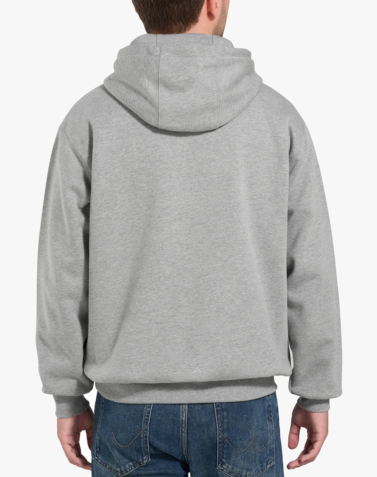 Grey Men's Insulated Hooded Pullover Sweatshirt for GZ70MCP image 2