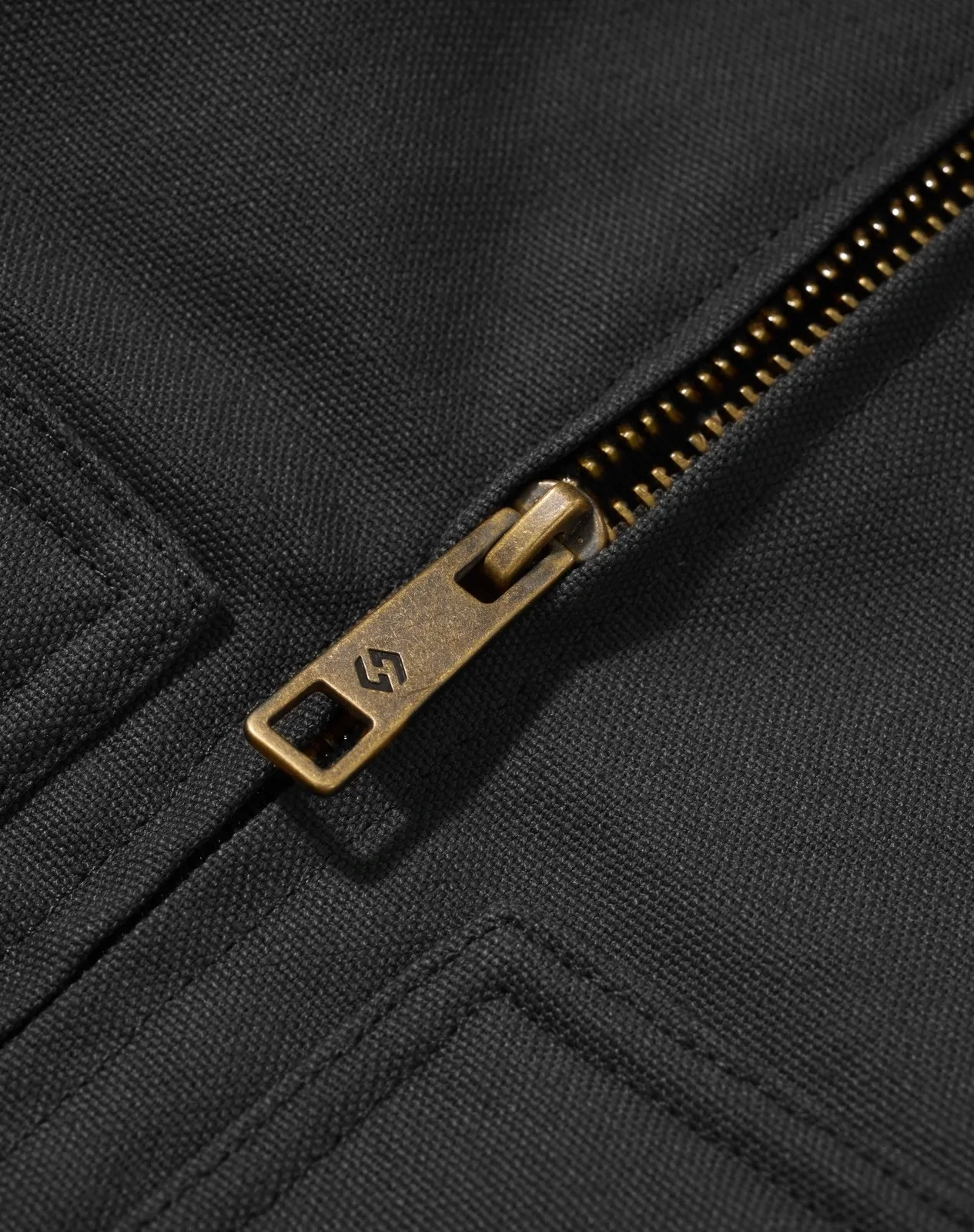 Black Kids' Insulated Canvas Hooded Jacket for GZ72KCP image 5