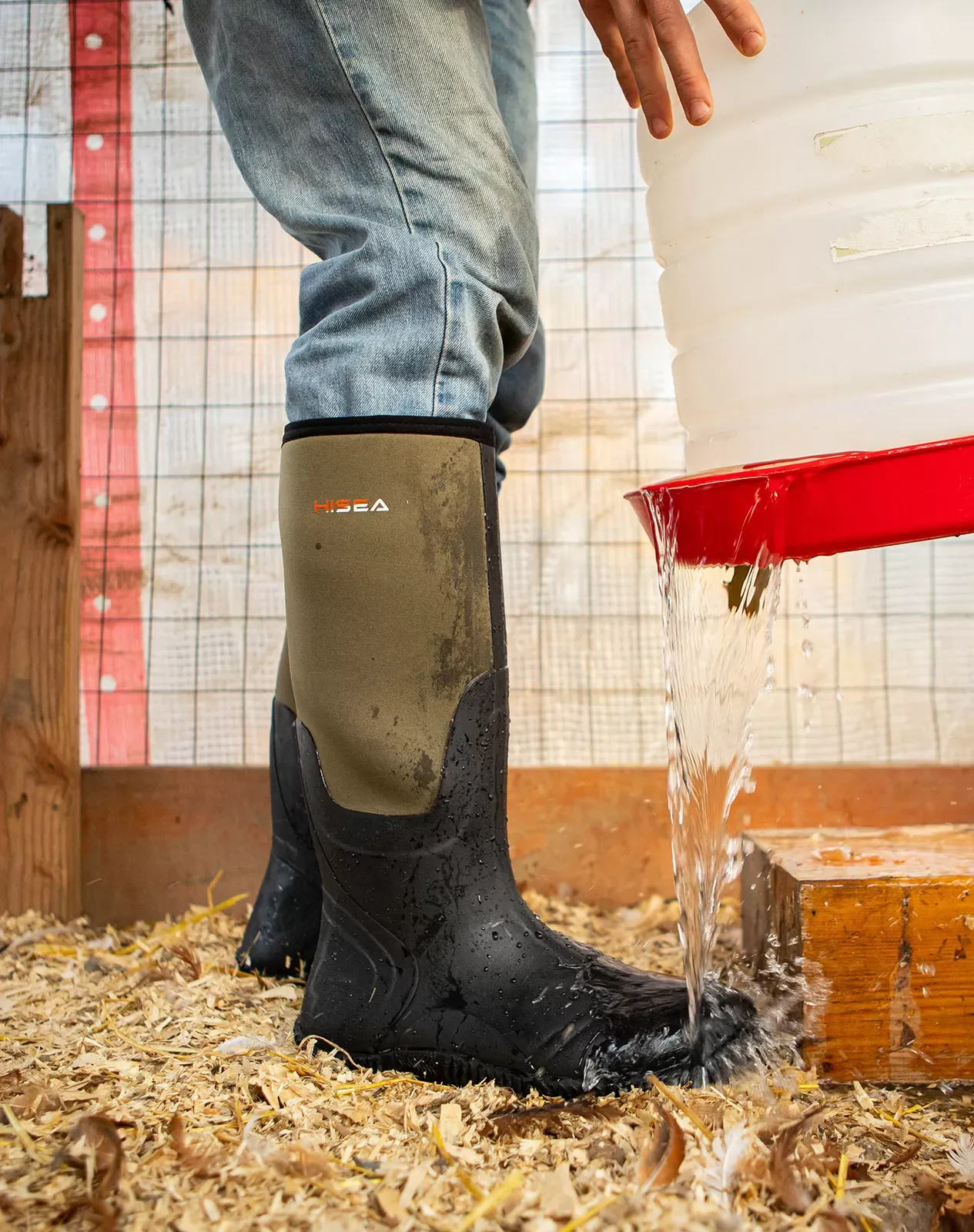 Brown AquaX Men's Rain Boots for XSX01CP image 6