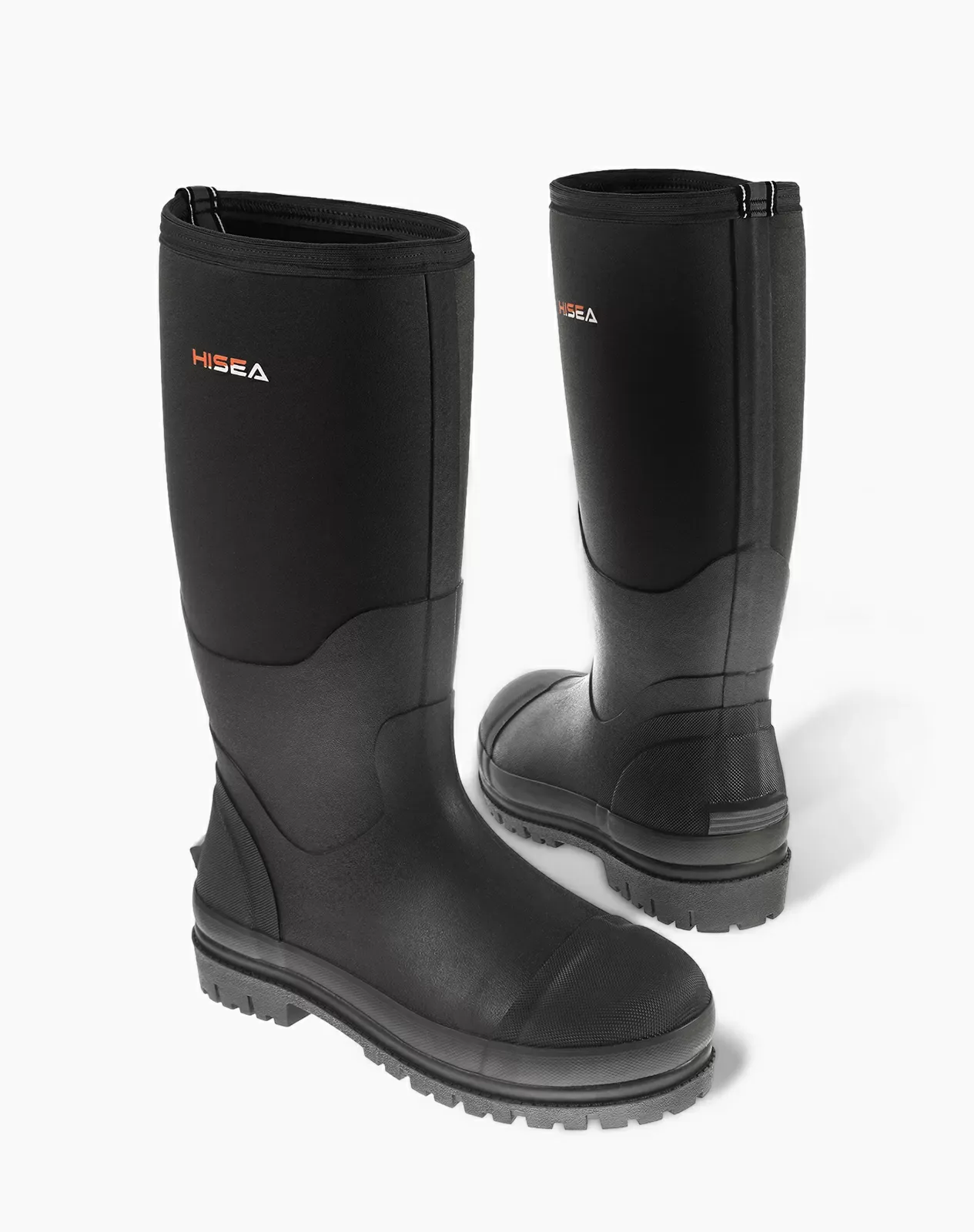 Black Men's Neoprene Rubber Work Boots for XSX02CP image 5