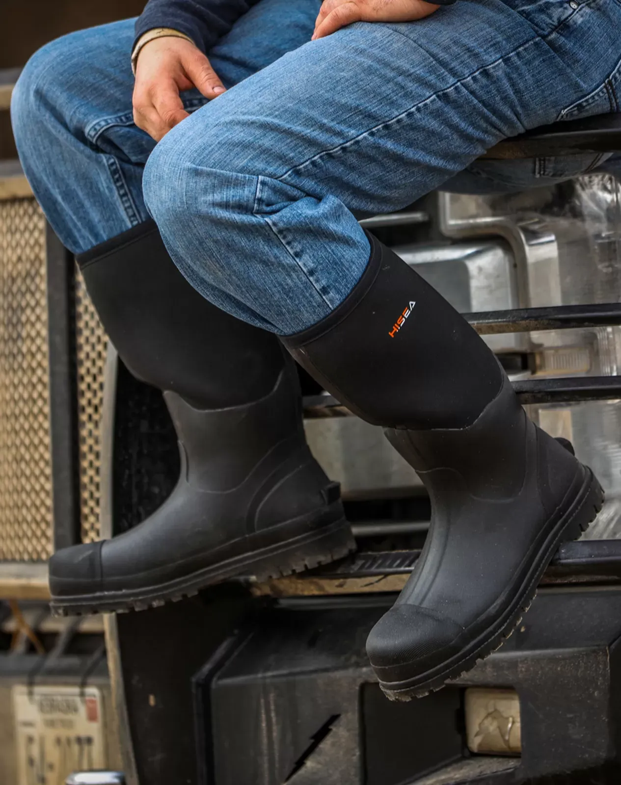 Men's Neoprene Rubber Work Boots HISEA