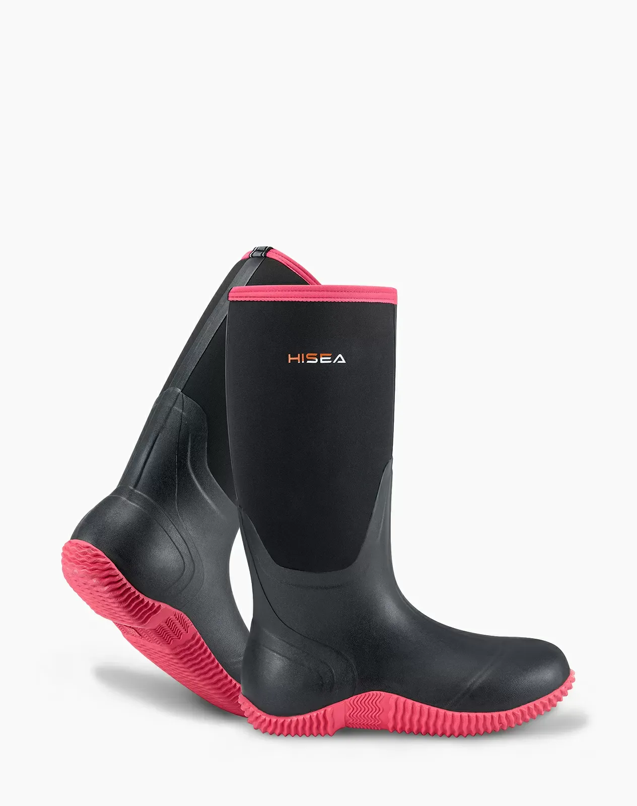 Pink AquaX Women's Rubber Rain Boots for XSX03WCP image 4