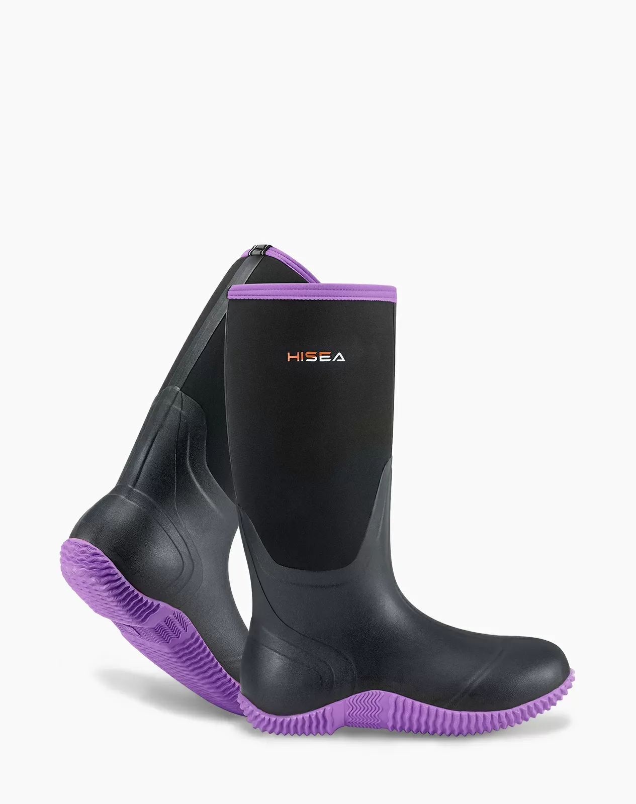 Purple AquaX Women's Rubber Rain Boots for XSX03WCP image 4