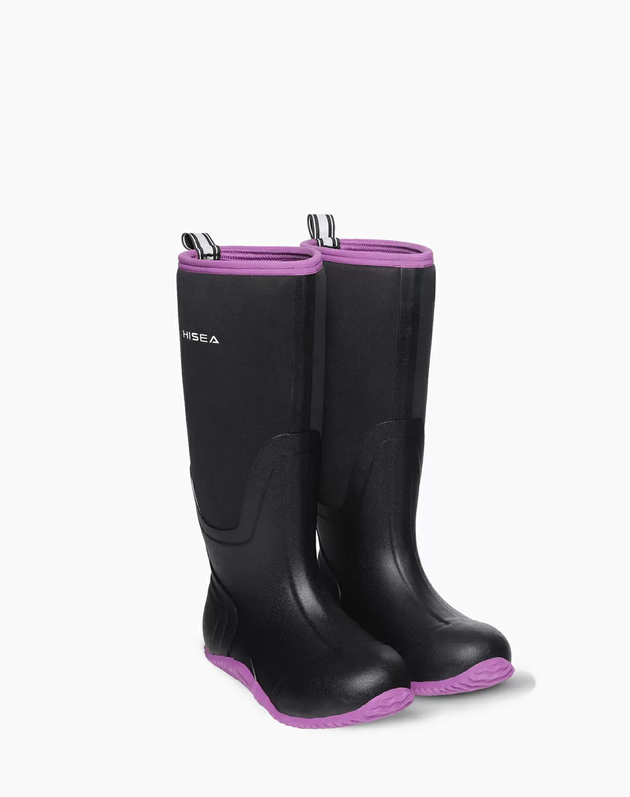 Purple AquaX Women's Rubber Rain Boots for XSX03WCP image 5