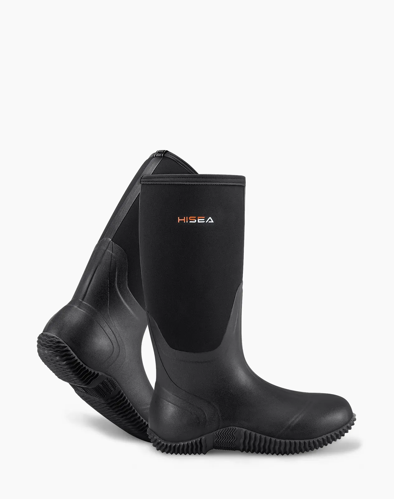 Black AquaX Women's Rubber Rain Boots for XSX03WCP image 4