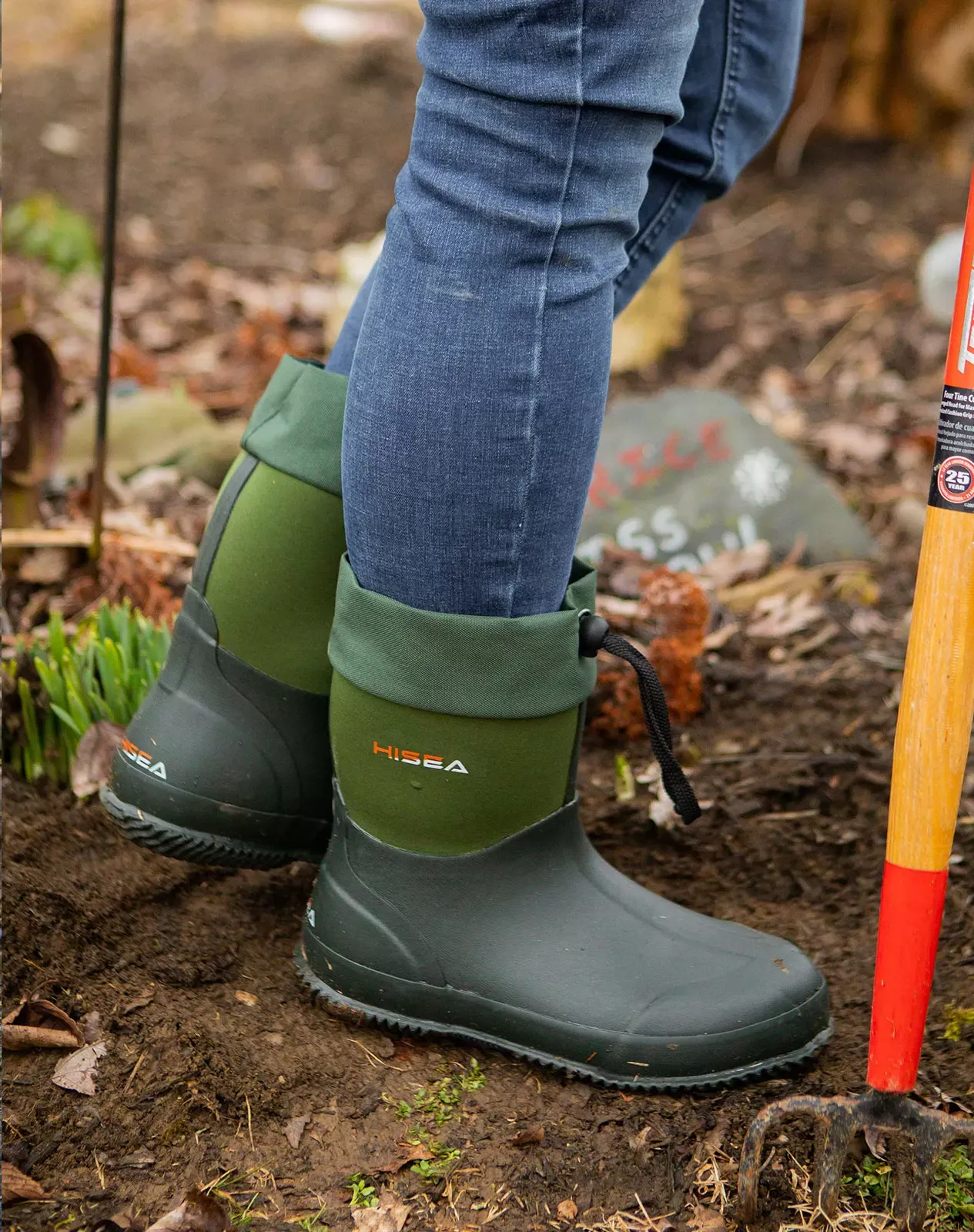 Men's Mid-Calf Rubber Garden Boots | HISEA