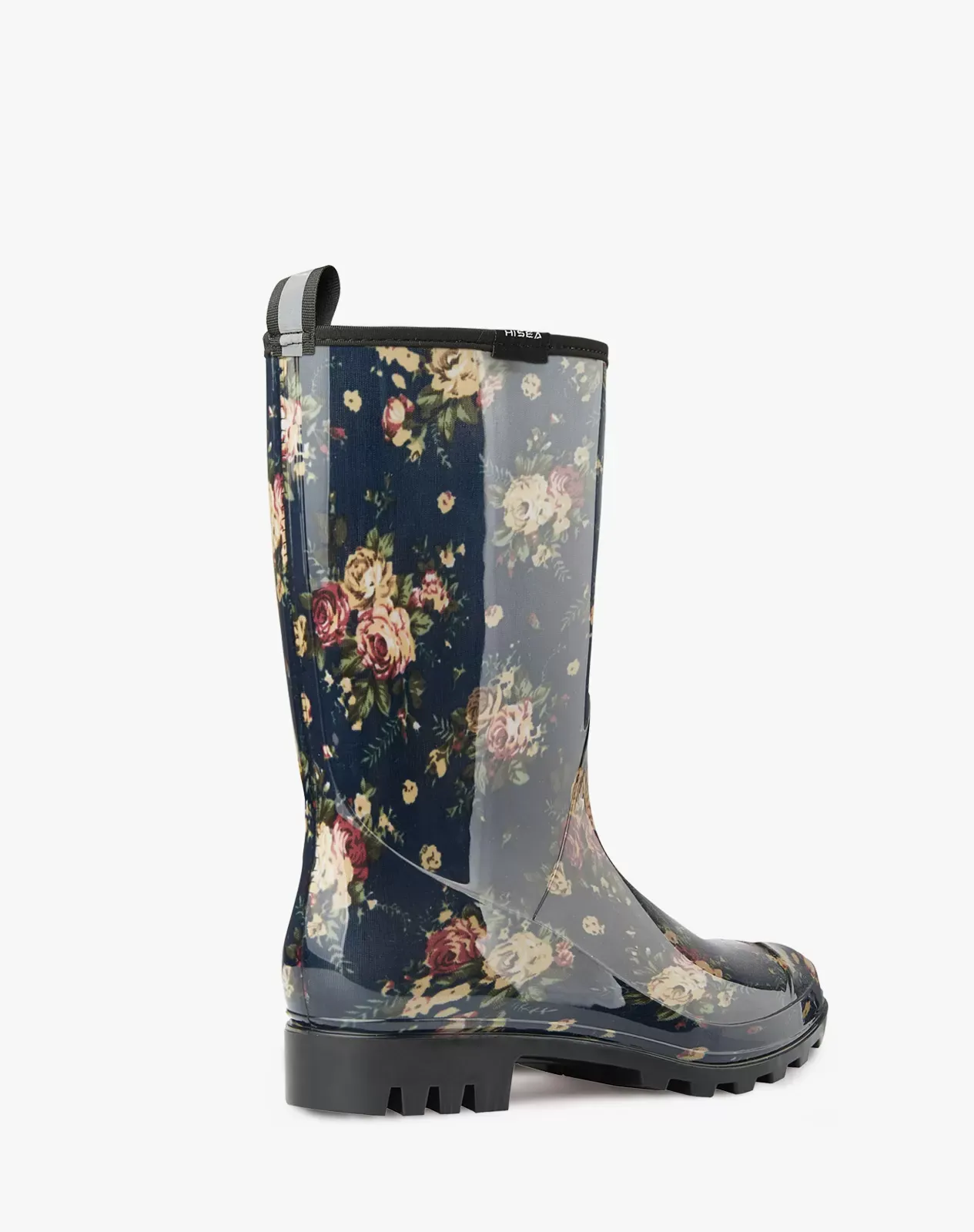 Navy Women's Waterproof Mid-Calf Rain Boots for XSX09WCP image 4