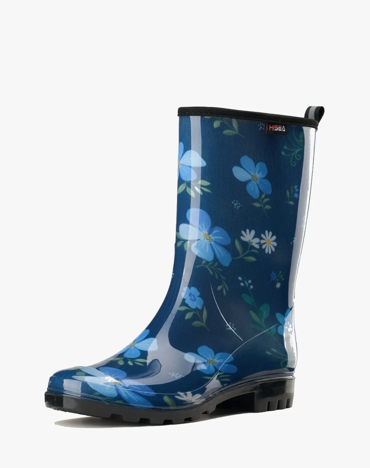 Blue 1 Women's Waterproof Mid-Calf Rain Boots for XSX09WCP image 2