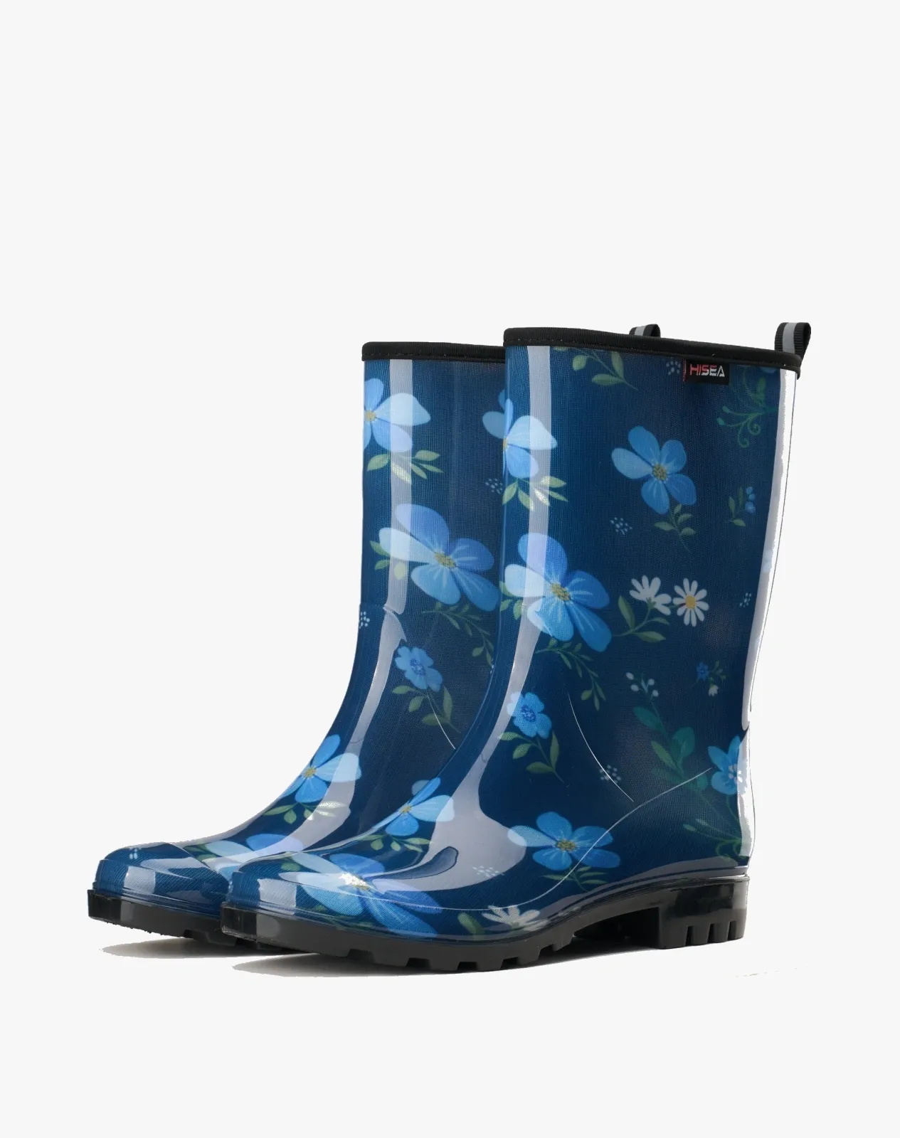 Blue 1 Women's Waterproof Mid-Calf Rain Boots for XSX09WCP image 5