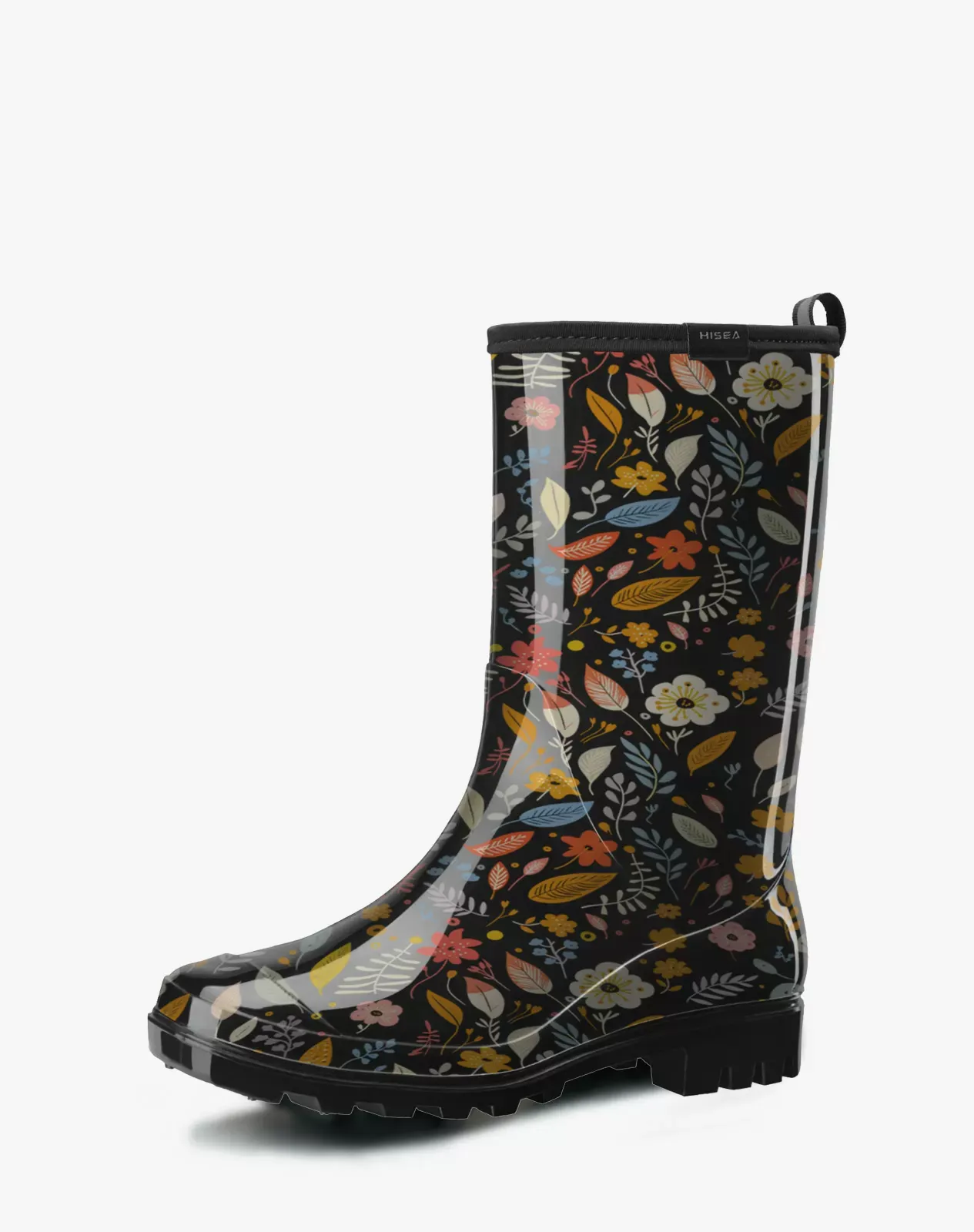 Printed 2 Women's Waterproof Mid-Calf Rain Boots for XSX09WCP image 2