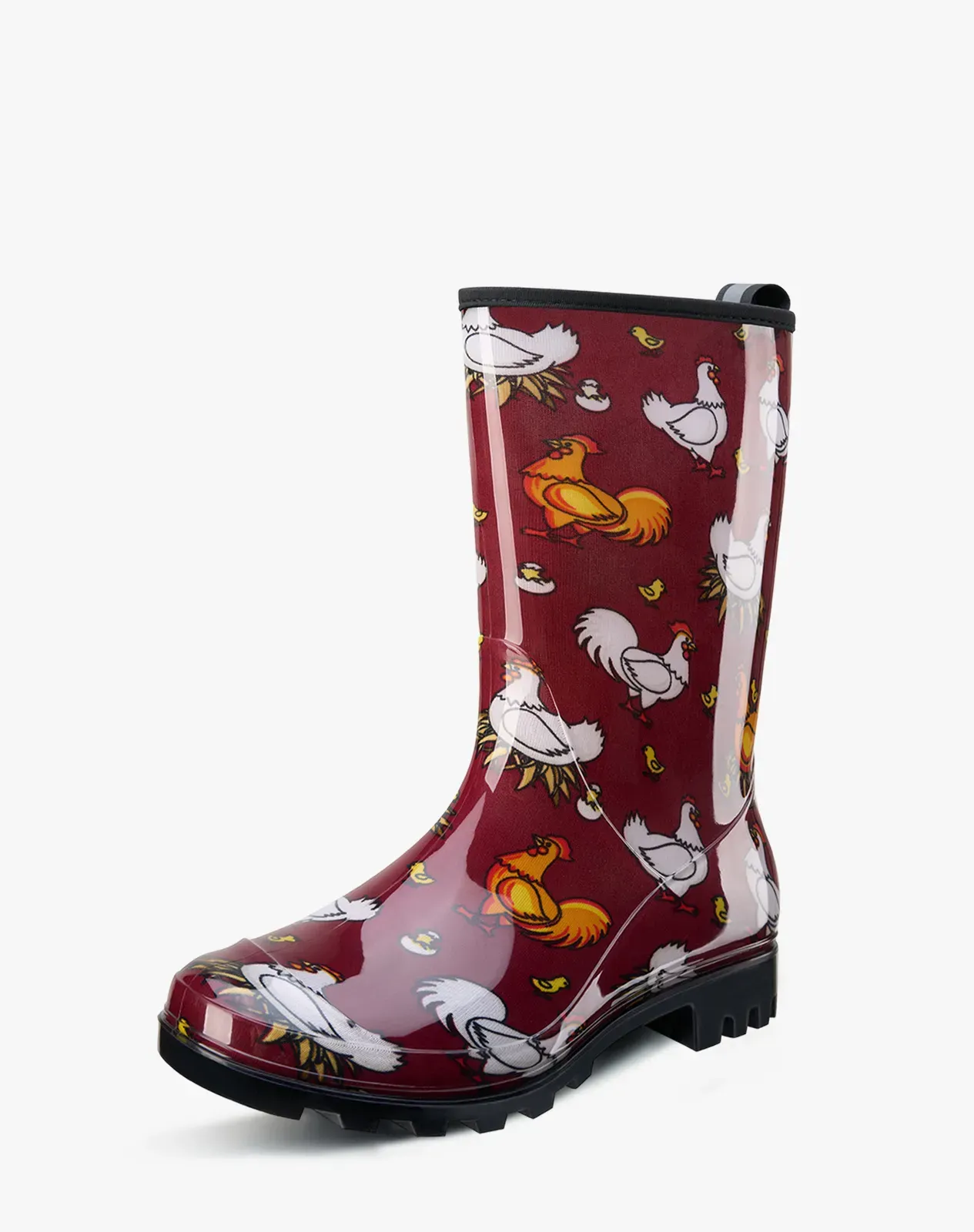 Printed 1 Women's Waterproof Mid-Calf Rain Boots for XSX09WCP image 2