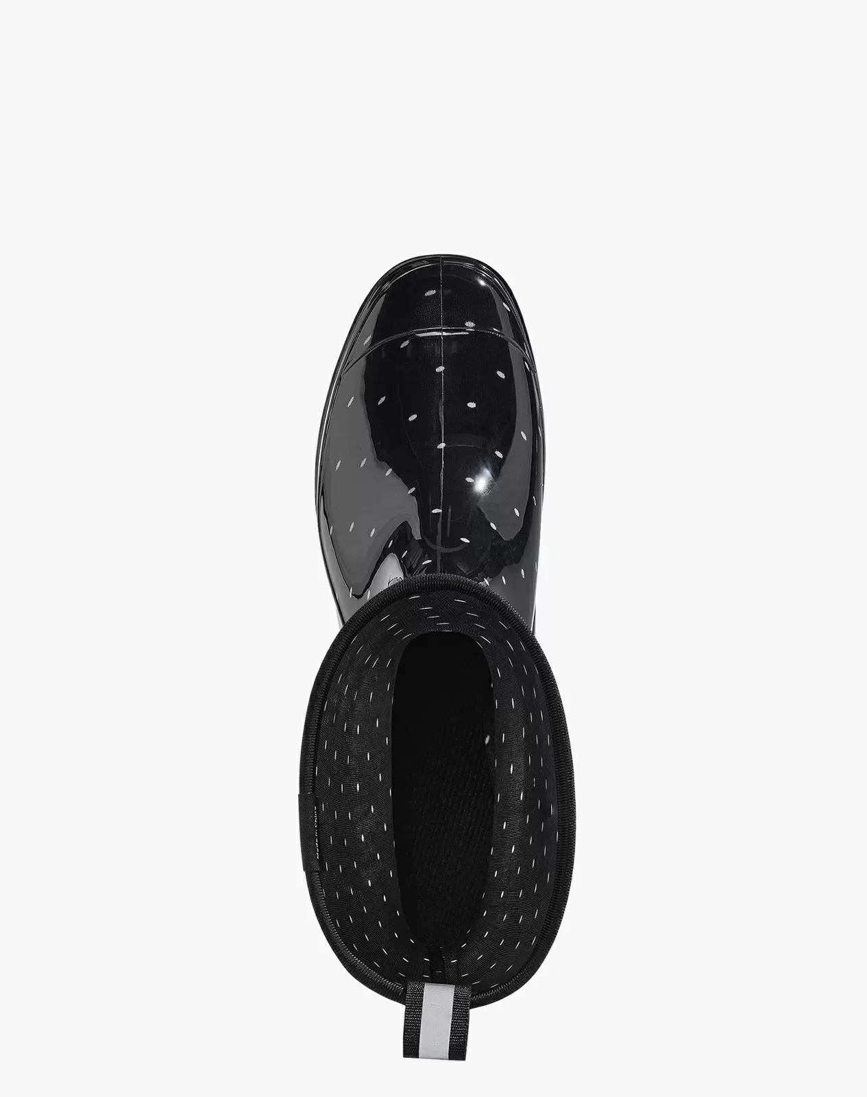 Polka dots Women's Waterproof Mid-Calf Rain Boots for XSX09WCP image 5
