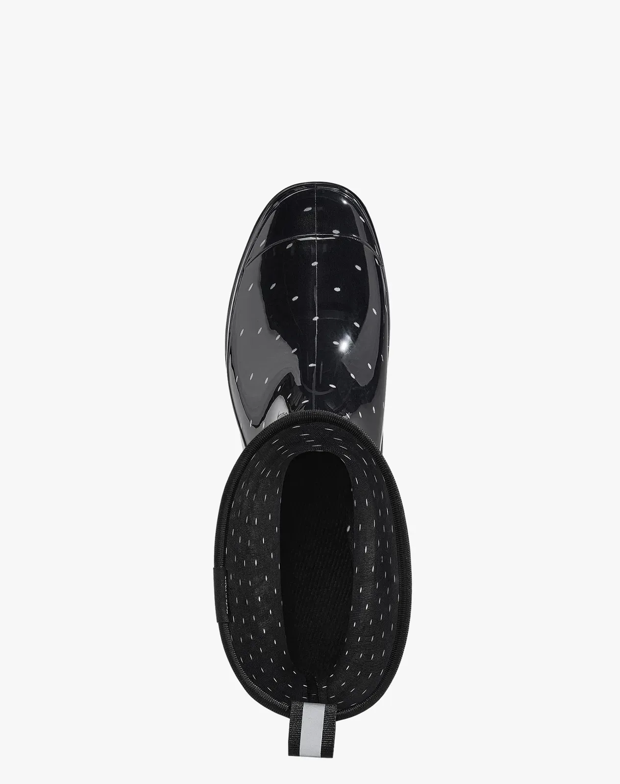 Polka dots Women's Waterproof Mid-Calf Rain Boots for XSX09WCP image 5