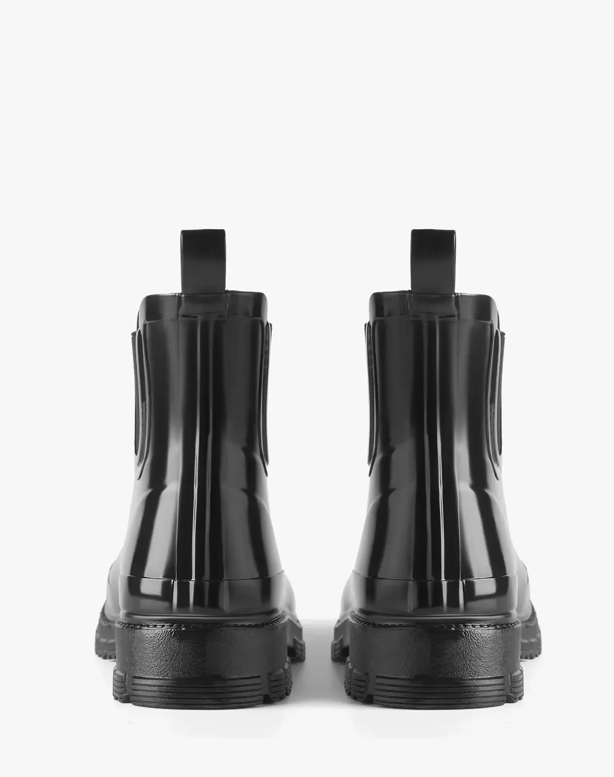 Women's Waterproof Rubber Chelsea Rain Boots for XSX100WCP image 4